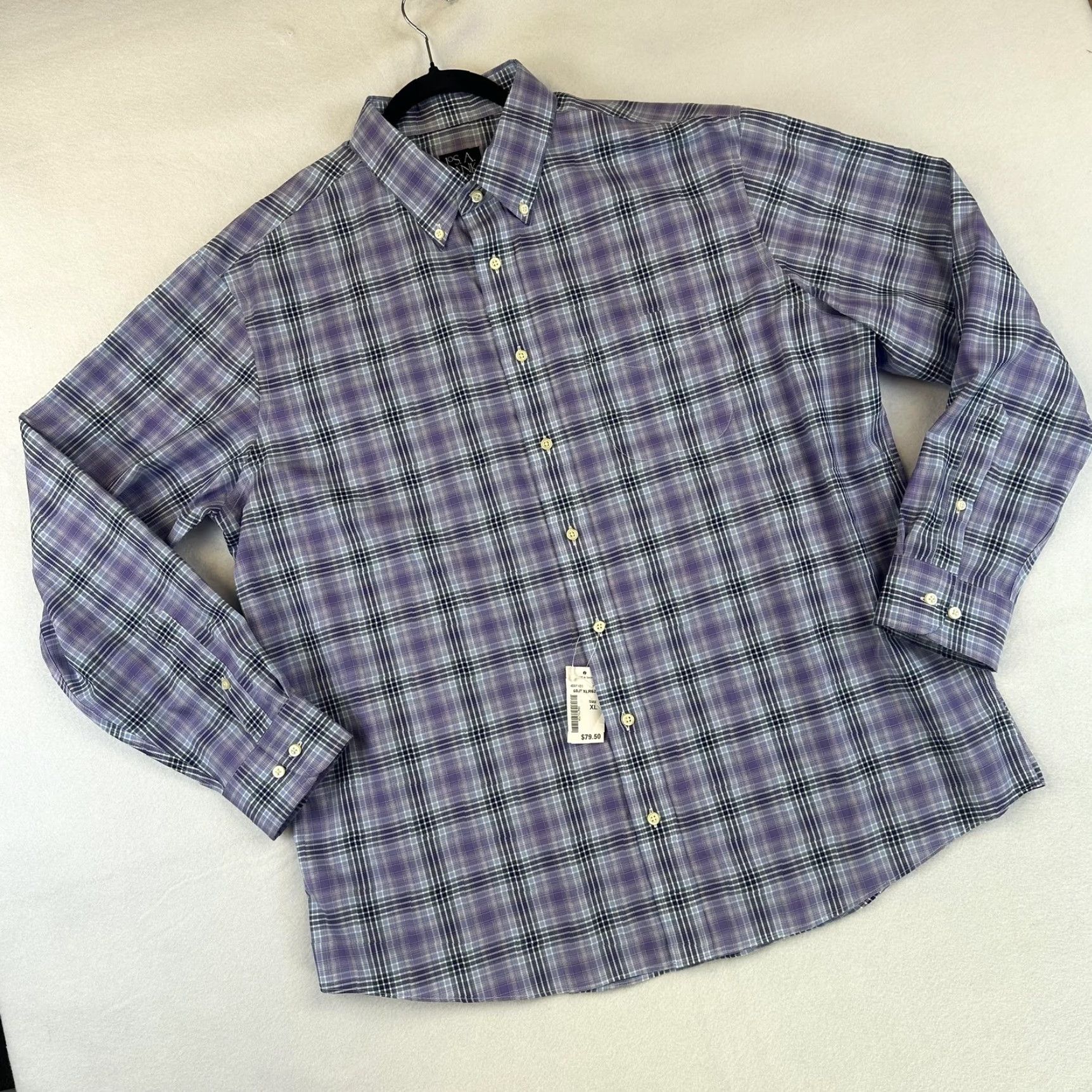 Jos. A. Bank Jos A Bank Shirt Mens XL Traveler's Collection Button Down Plaid Wrinkle Free Size US XL / EU 56 / 4 - 2 Thumbnail
