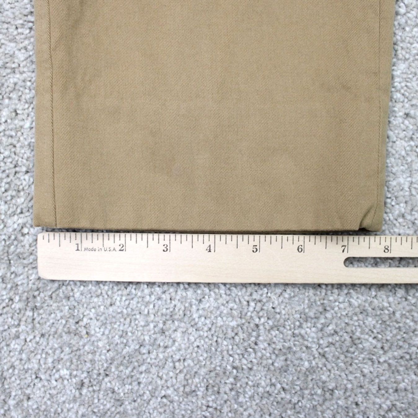 Brooks Brothers Brooks Brothers 1818 Chino Pants Mens 38x30 Beige Regular Straight Front Flat Front Knit 100% Cotton Slit Pocket Zipper Button Vintage No Size US 38 / EU 54 - 5 Thumbnail