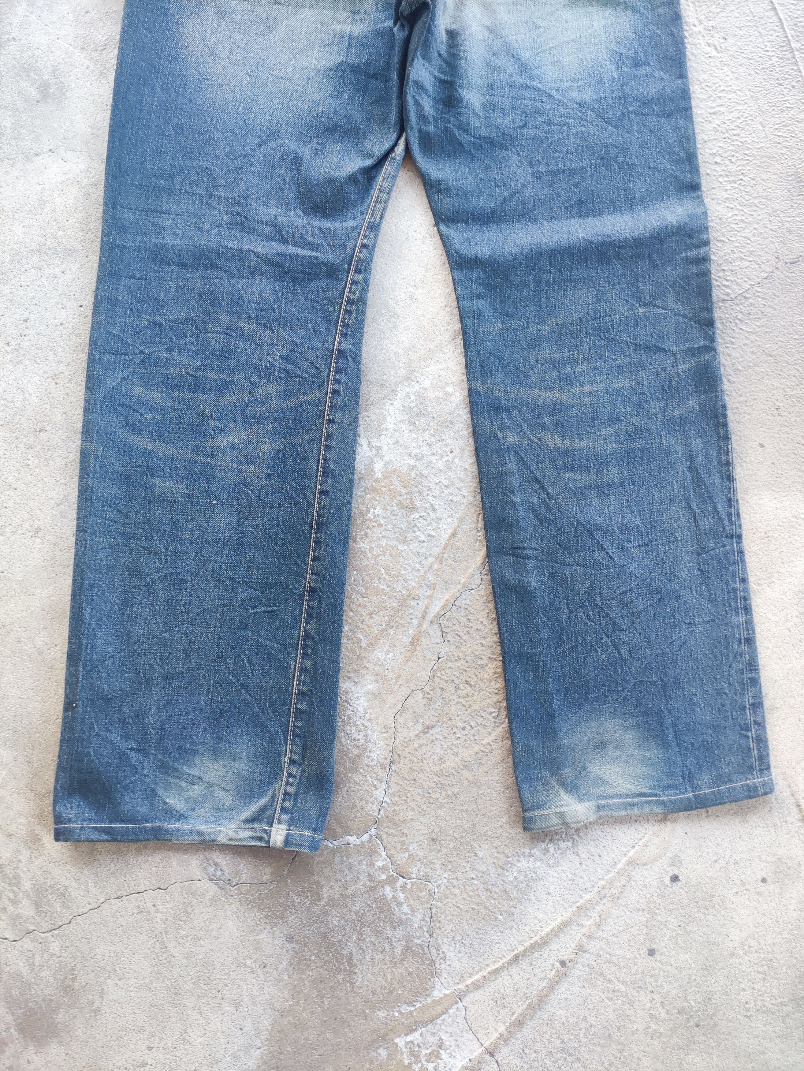 Japanese Brand Vintage Japanese Baggy Button Denim Distress Faded Jean Size US 34 / EU 50 - 10 Thumbnail