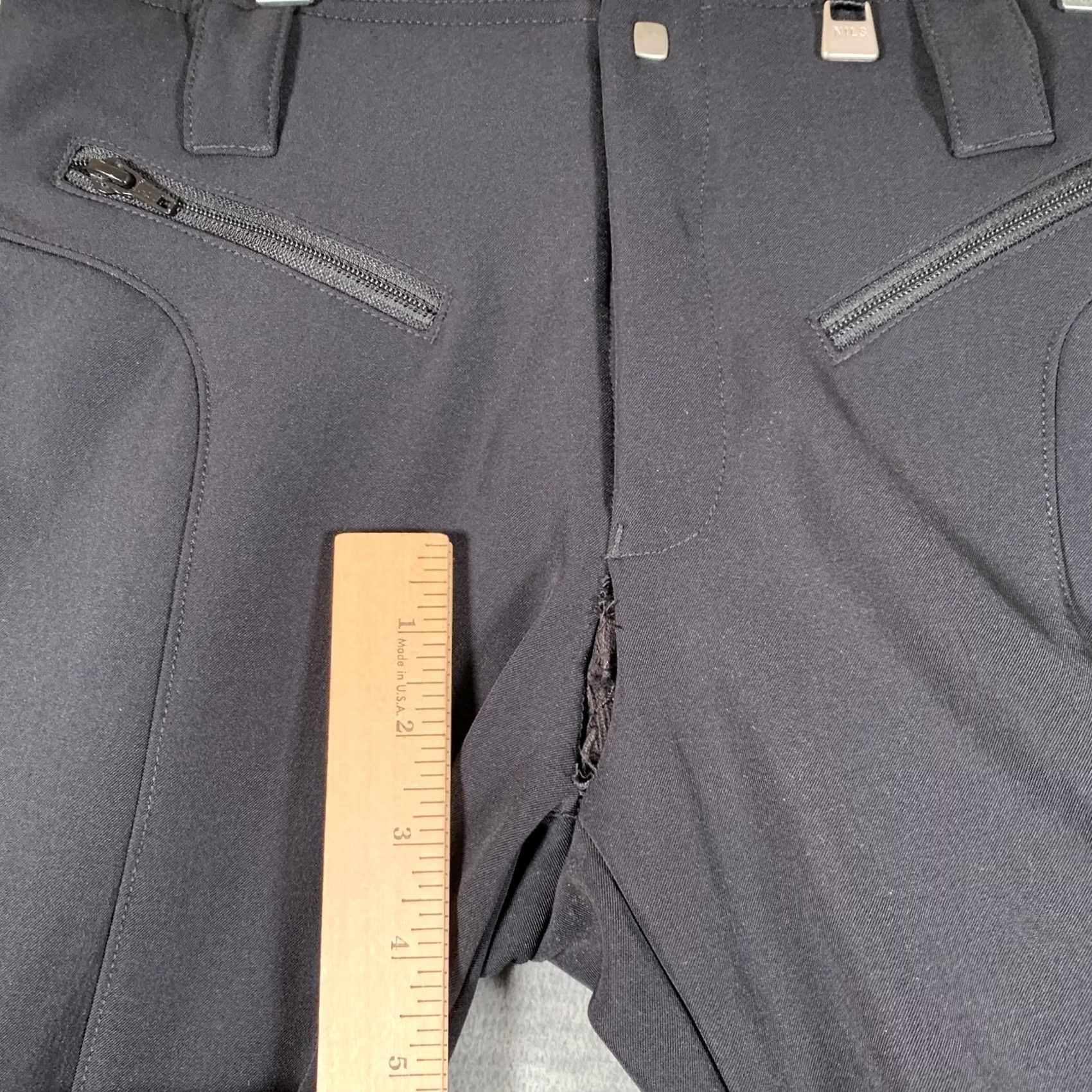 Vintage Nils Pants Womens 2 Black Softshell Snow Ski Waterproof Fleece Lined Bootcut Size 26" / US 2 / IT 38 - 6 Thumbnail