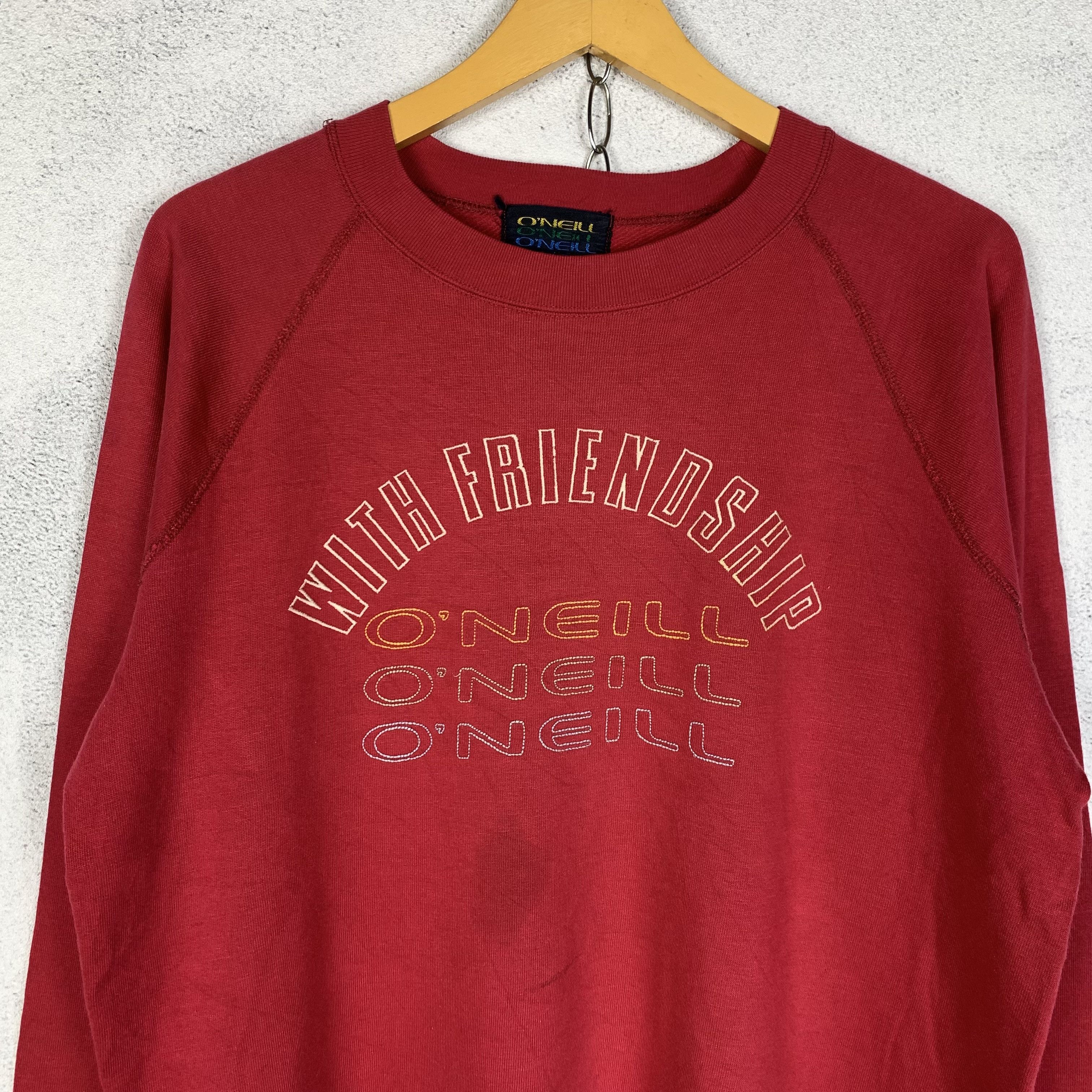 O'Neill Vintage 90s Oneill Sweatshirt Crewneck Size US L / EU 52-54 / 3 - 2 Thumbnail