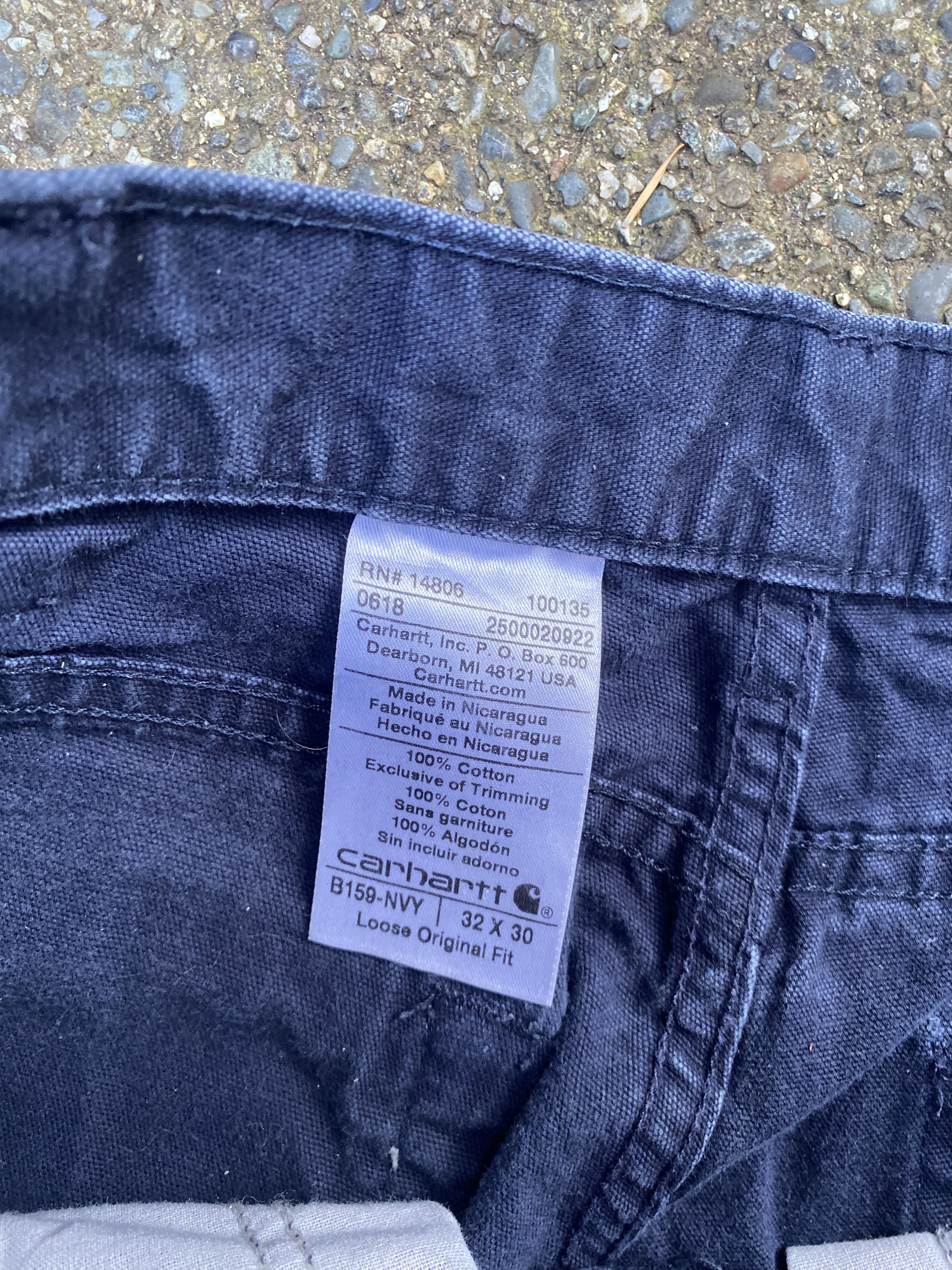Carhartt × Vintage Vintage 90s Carhartt Single Knee Washed Navy Rare Work Pant Size US 32 / EU 48 - 6 Thumbnail