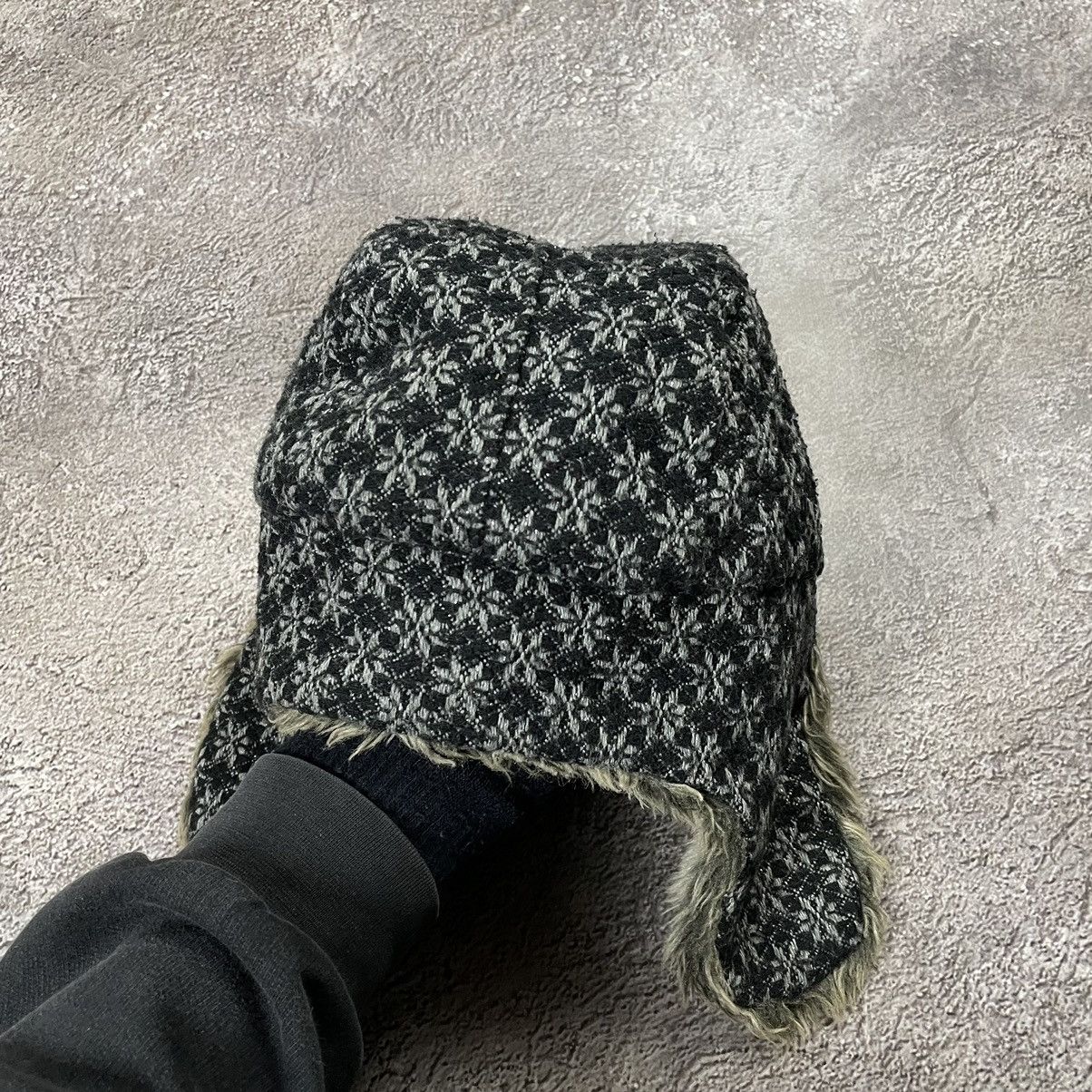 Vintage Vintage 90s Mohair Wool Knit Beanie Ushanka Hat Black OS Size ONE SIZE - 2 Thumbnail
