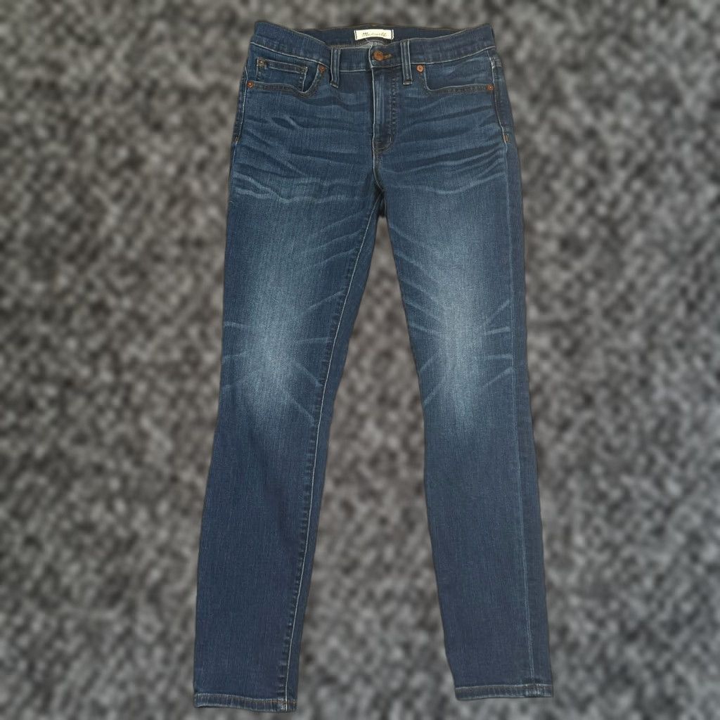Madewell MADewell Jeans Women 27 Blue Medium Wash High Rise Skinny Stretch Slim Size 30" / US 8 / IT 44 - 1 Thumbnail
