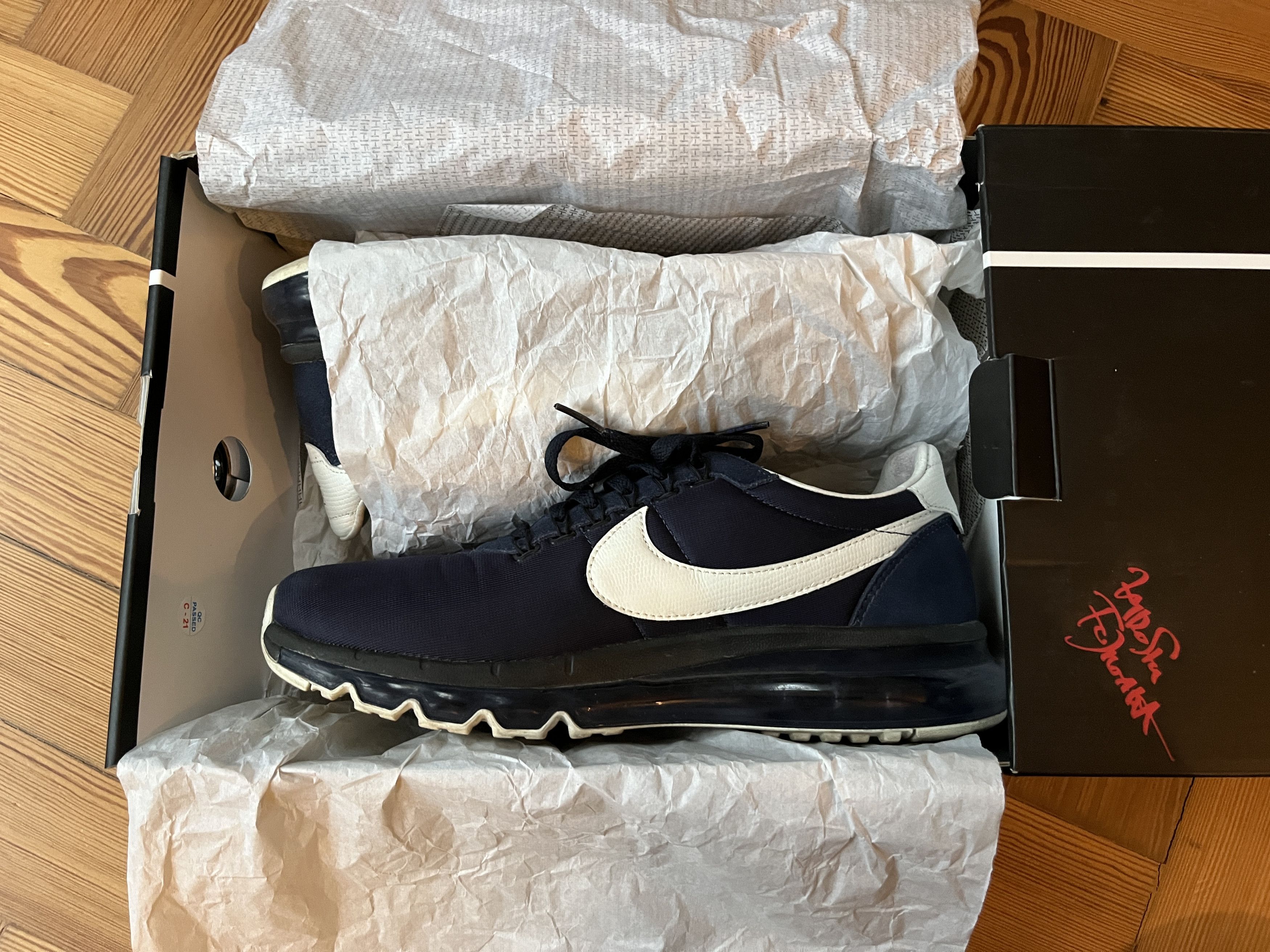 Fragment Design × Nike Nike Max LD-Zero HTM, navy blue, size: 8UK/9US Size US 9 / EU 42 - 4 Thumbnail