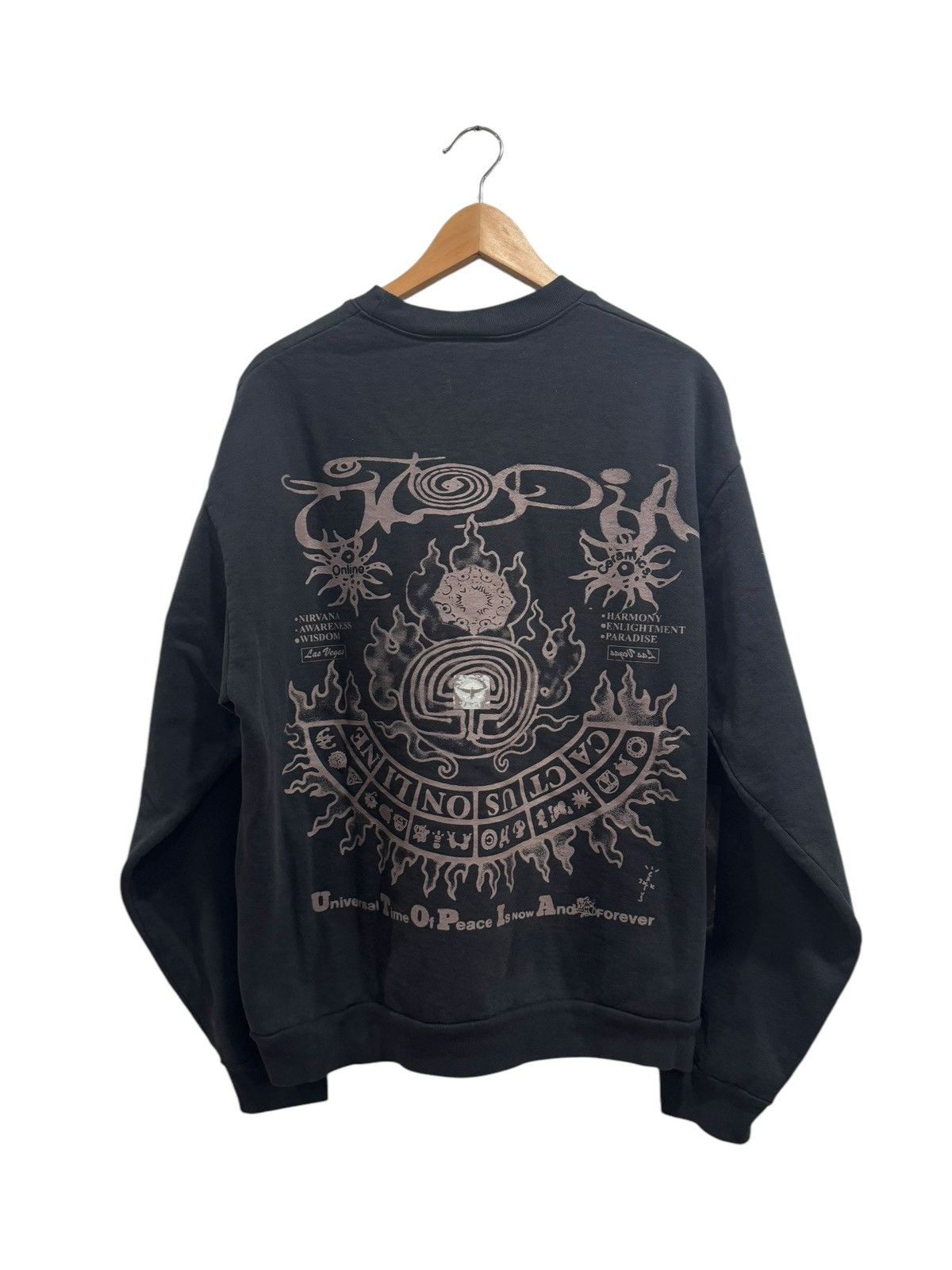 Online Ceramics × Travis Scott Travis Scott x Online Ceramics Utopia Crewneck Black Size US L / EU 52-54 / 3 - 5 Thumbnail