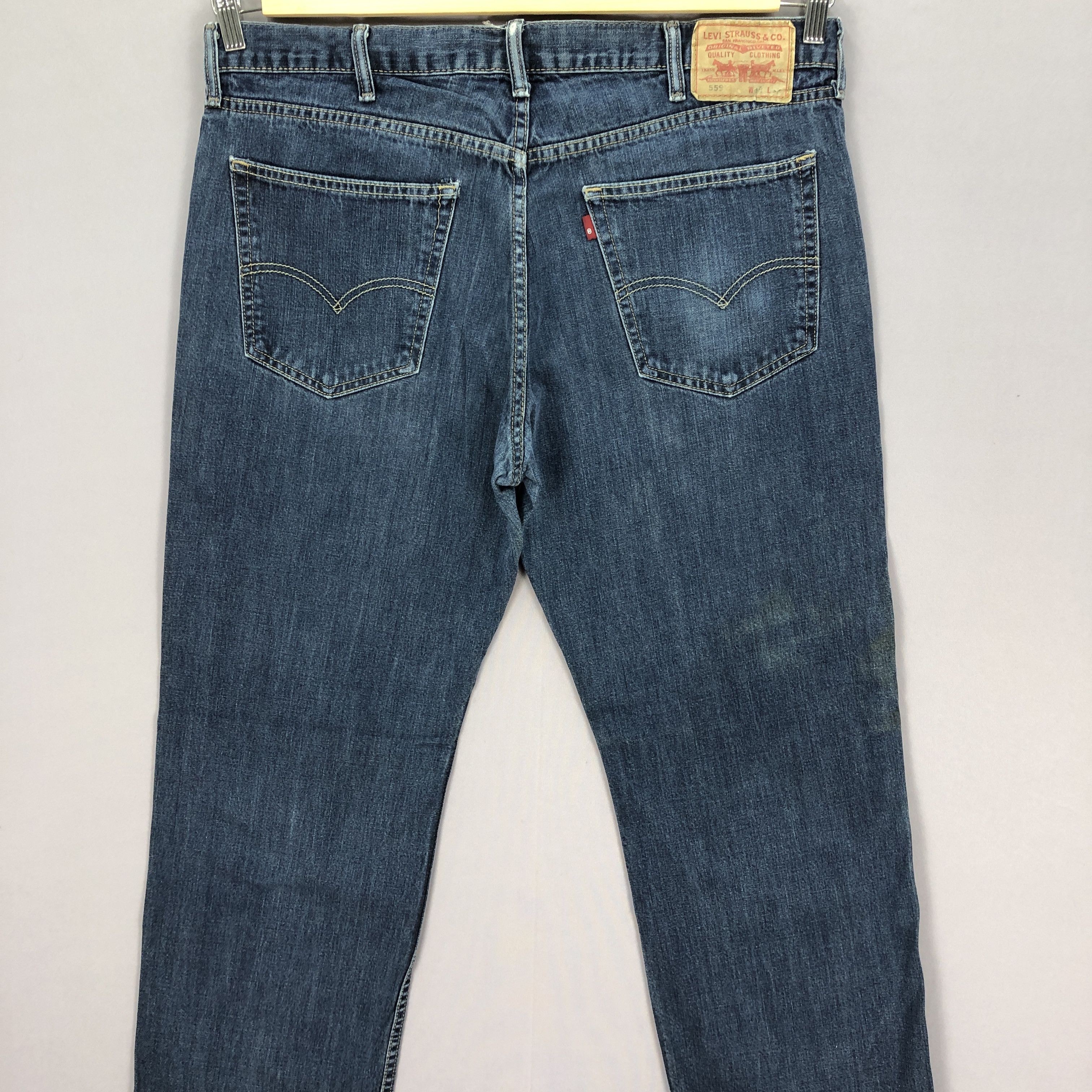 Levi's Vintage Levis 559 Baggy Jeans Levi's Indigo Faded Denim Size US 38 / EU 54 - 4 Thumbnail