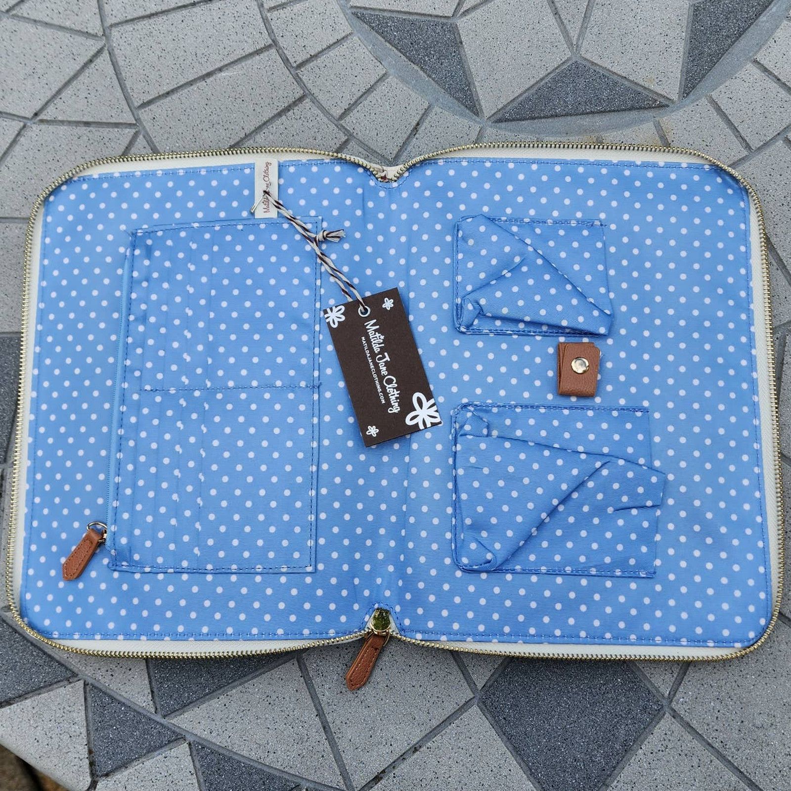 Designer Matilda Jane On The Go Vegan Floral Tablet Organizer Case Size ONE SIZE - 5 Thumbnail