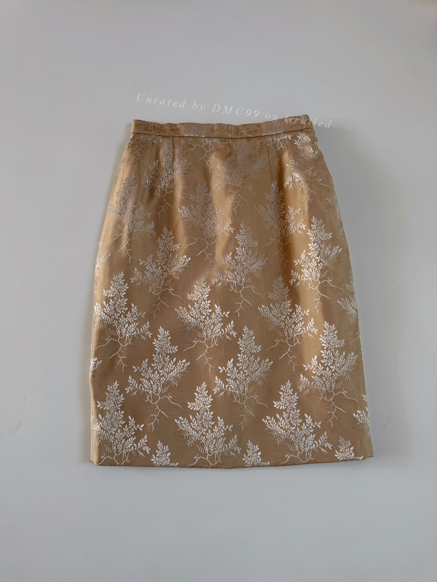 Givenchy Givenchy Vintage Gilded Leaf Skirt Size 38" / US 16 / IT 52 - 1 Thumbnail