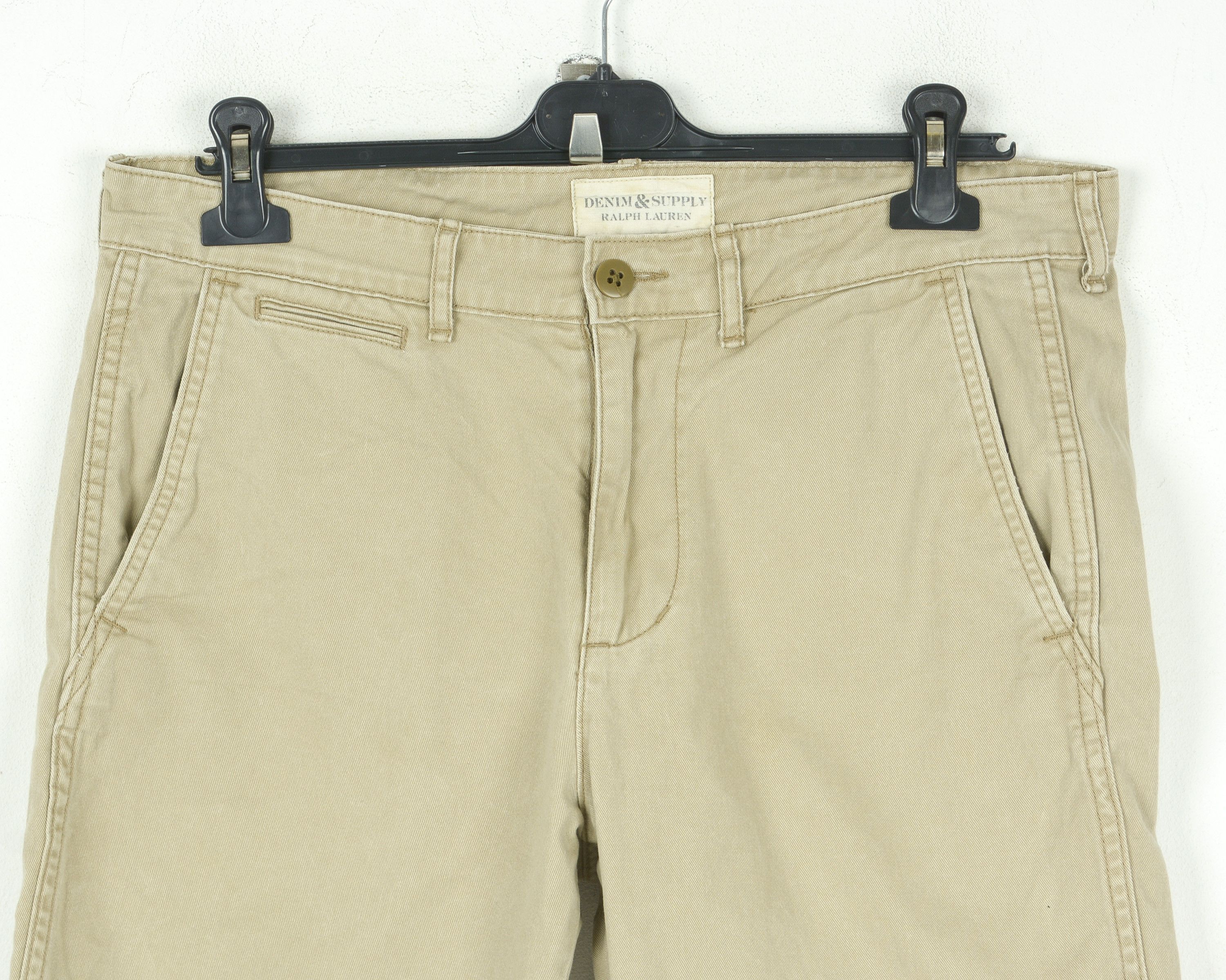 Polo Ralph Lauren RALPH LAUREN Mens W32 Beige Shorts Bottoms Capri Bermudas Size US 32 / EU 48 - 2 Thumbnail