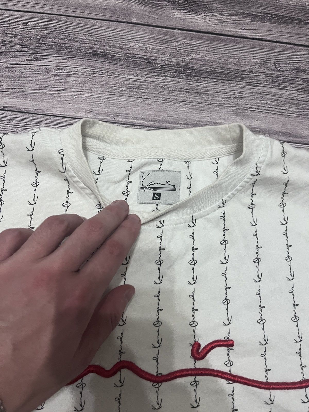 Karl Kani Karl Kani All Over Print Logo T-Shirt White/Red Size US S / EU 44-46 / 1 - 2 Thumbnail