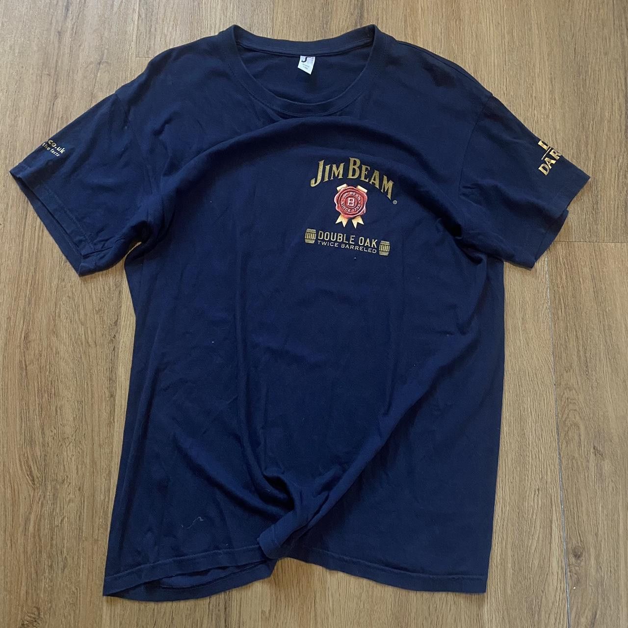 Other Navy Jim Beam T-shirt Whiksey Vintage Boxy Size US L / EU 52-54 / 3 - 1 Thumbnail