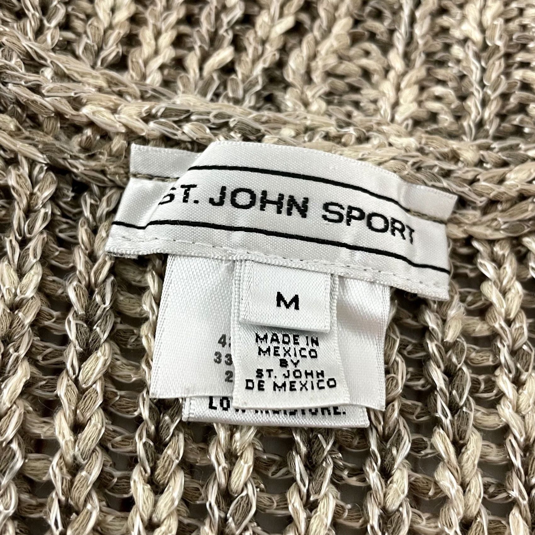 St. John St. John Sport Cotton Viscose Linen Toggle Cardigan Sweater Womens Medium Brown Size M / US 6-8 / IT 42-44 - 2 Thumbnail
