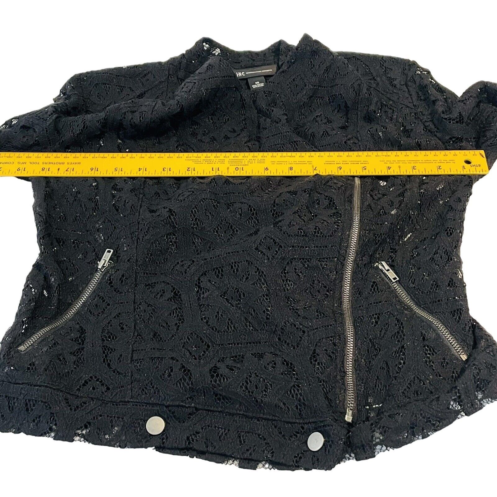 Other INC International Concepts Women's Deep Black Lace Jacket Size XS / US 0-2 / IT 36-38 - 12 Thumbnail