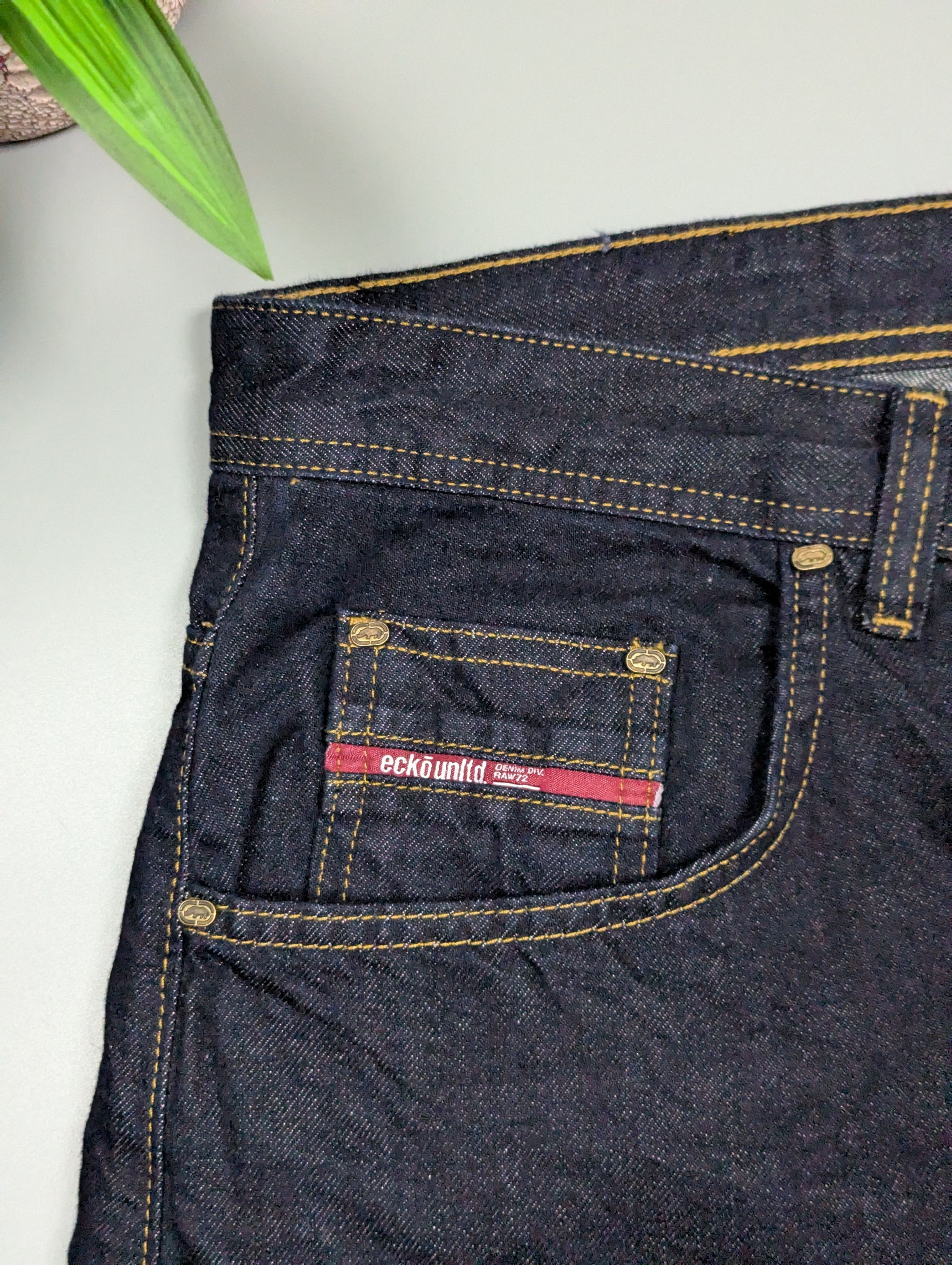 Ecko Unltd. NEW! Y2K Ecko Unltd Baggy Jeans Mens W44 L34 Size US 44 / EU 60 - 16 Thumbnail