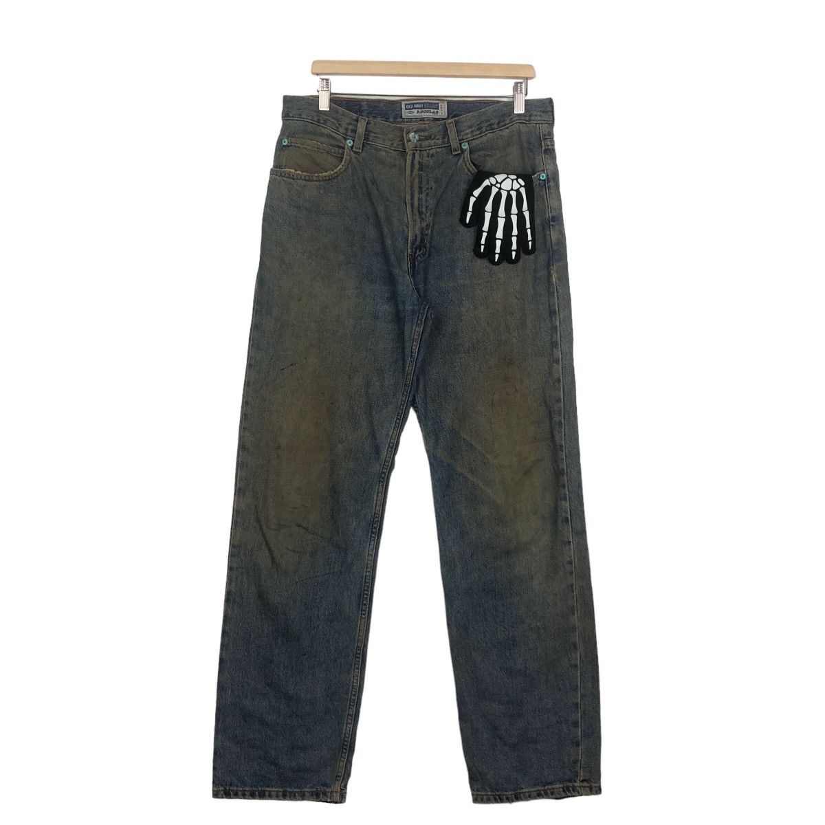 Japanese Brand VINTAGE OLD NAVY JEANS REGULAR FIT ISSEY MIYAKE DESIGN Size US 34 / EU 50 - 1 Thumbnail