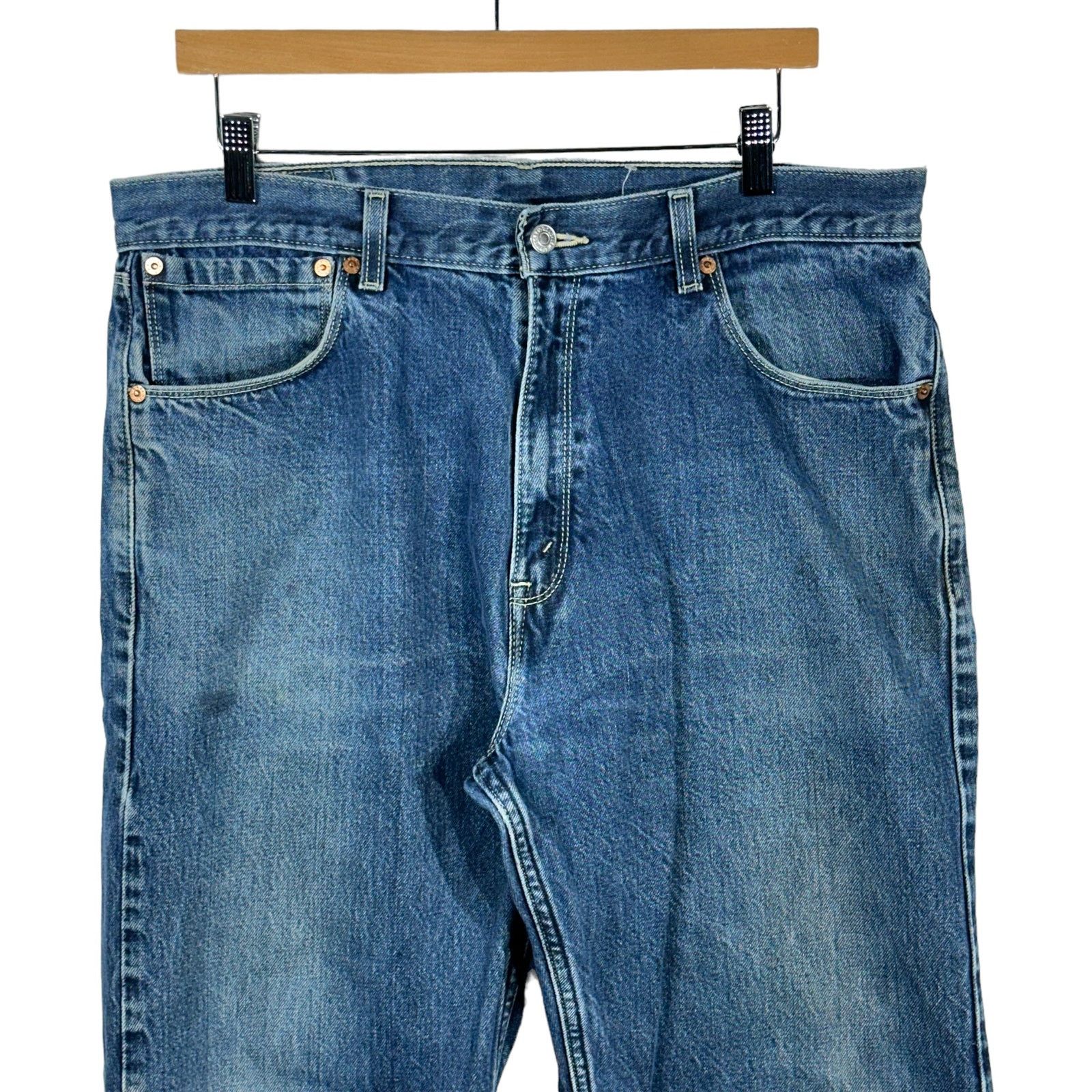 Vintage Copy of Vintage Levi's 557 Distressed Jeans Size US 36 / EU 52 - 2 Thumbnail