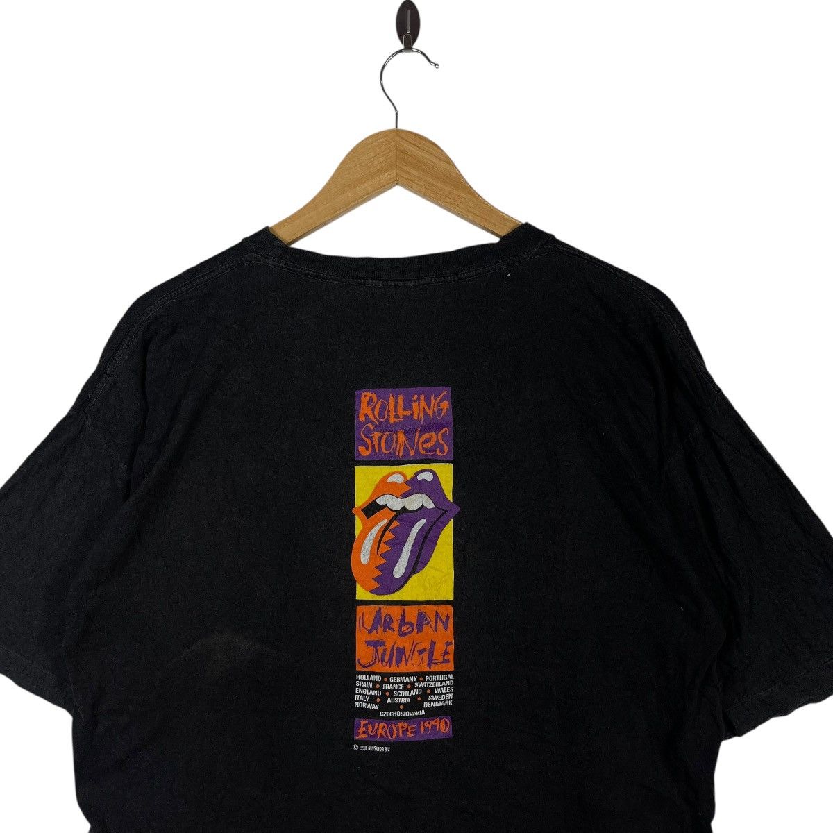 The Rolling Stones Vintage 1990 THE ROLLING STONES Urban Jungle Europe Tour Tee Size US L / EU 52-54 / 3 - 5 Thumbnail