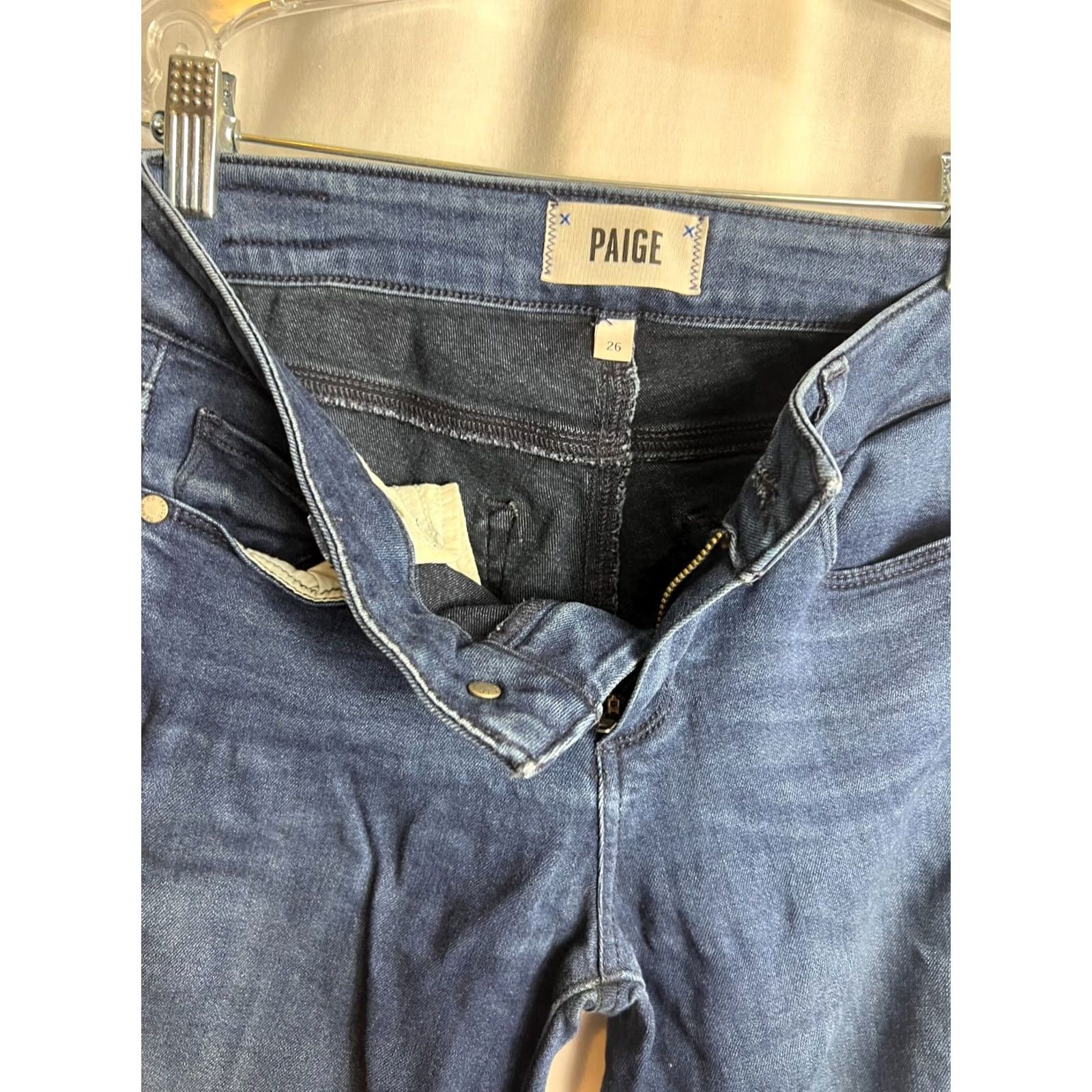 Paige Paige Verdugo Jeans Women Dark Wash Blue Size 26 Skinny Crop 5-Pocket Denim Pants Size 26" / US 2 / IT 38 - 5 Thumbnail
