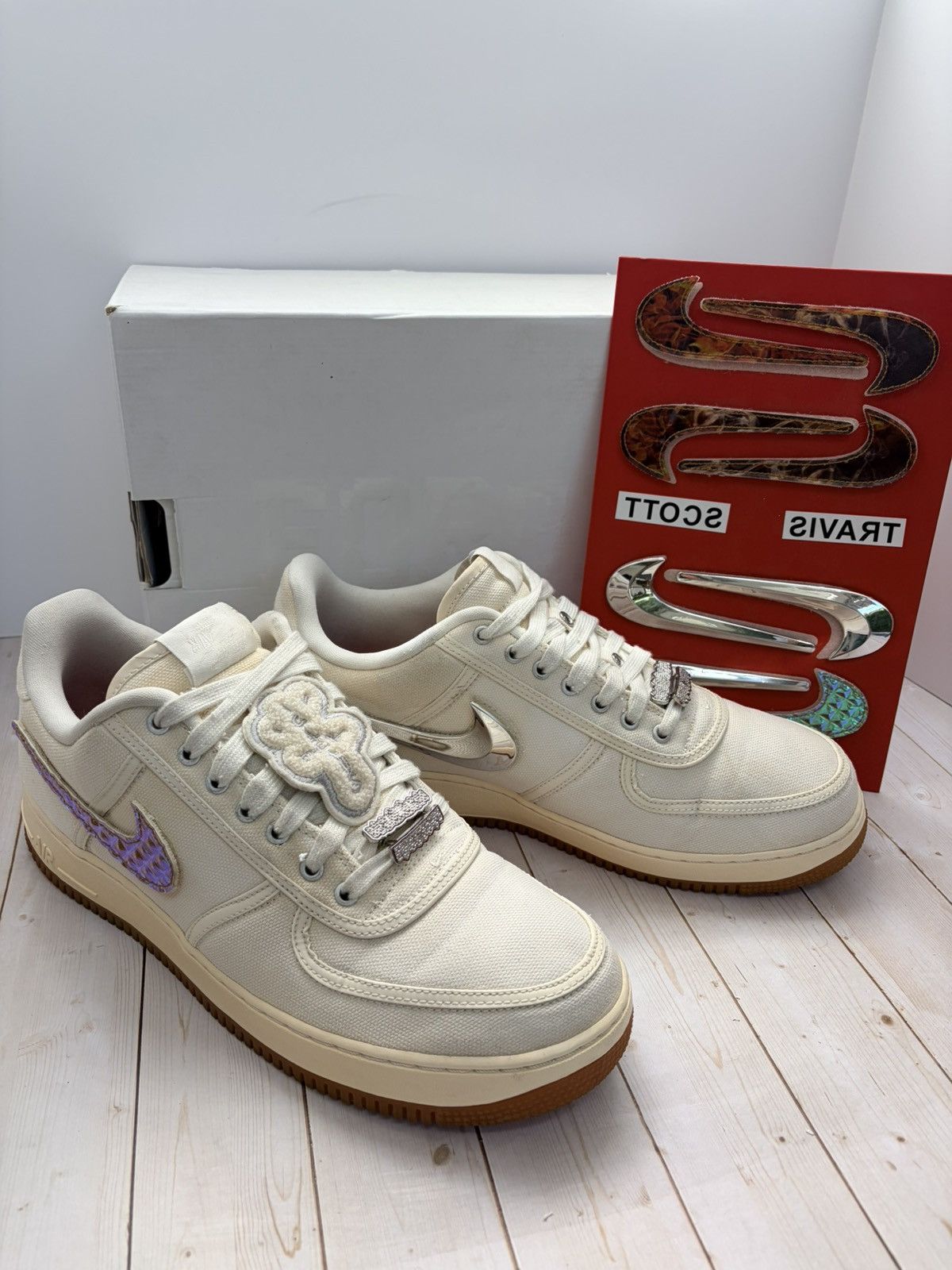 Nike × Travis Scott Nike Air Force 1 Travis Scott Sail Size 11.5 Size US 11.5 / EU 44-45 - 1 Thumbnail