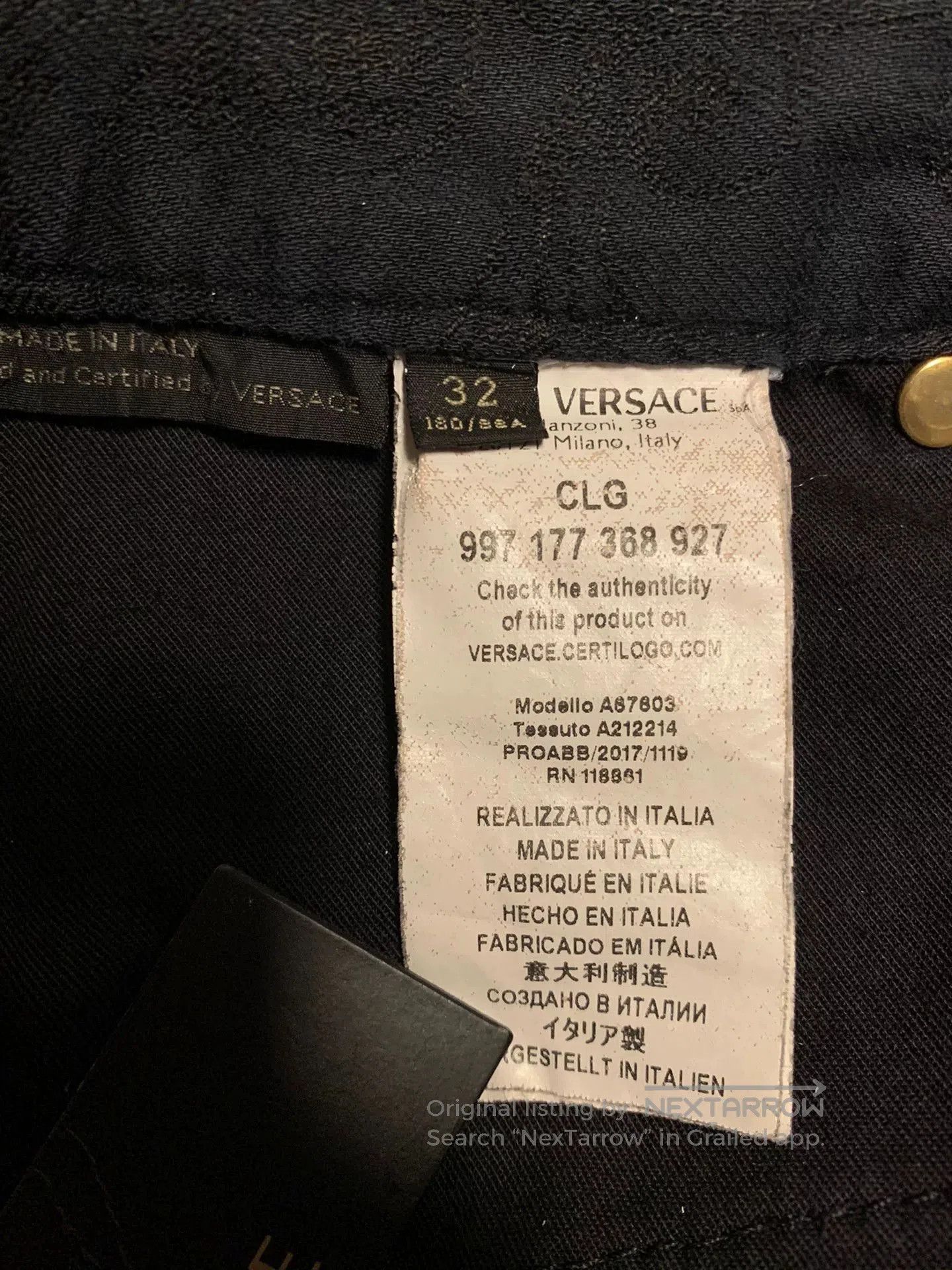 Versace Versace Men's Black Label Jeans. Size US 32 / EU 48 - 6 Thumbnail