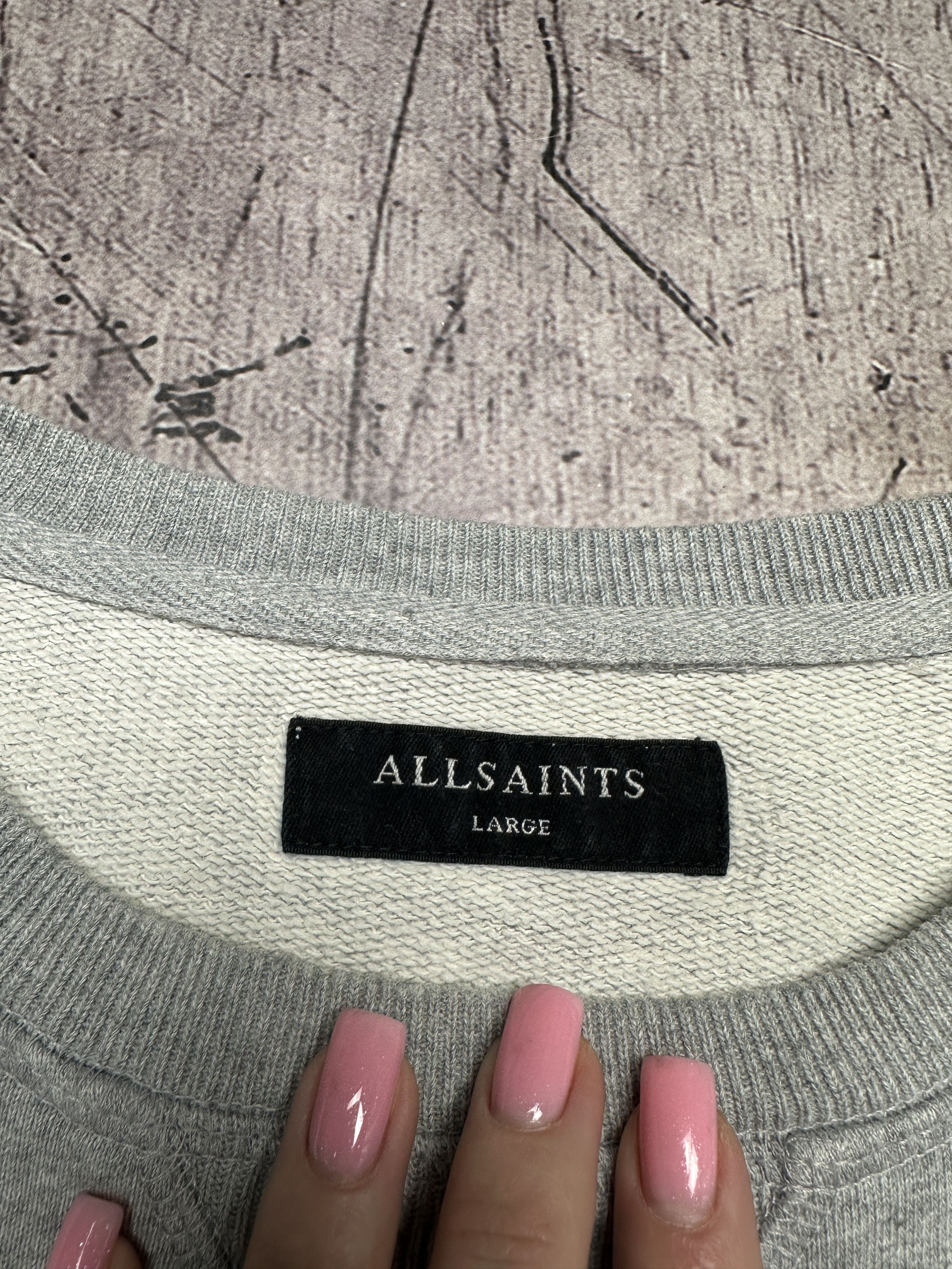 Allsaints Allsaints Mens Wilde Crew Neck Sweatshirt Size US L / EU 52-54 / 3 - 4 Thumbnail