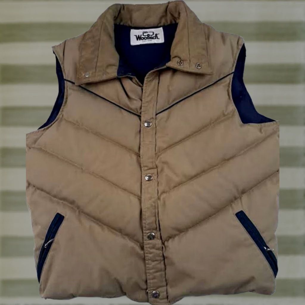 Vintage Woolrich Vest Outdoor Down Woolrich Mulit-Texture? (Please ignore) Size US L / EU 52-54 / 3 - 1 Thumbnail
