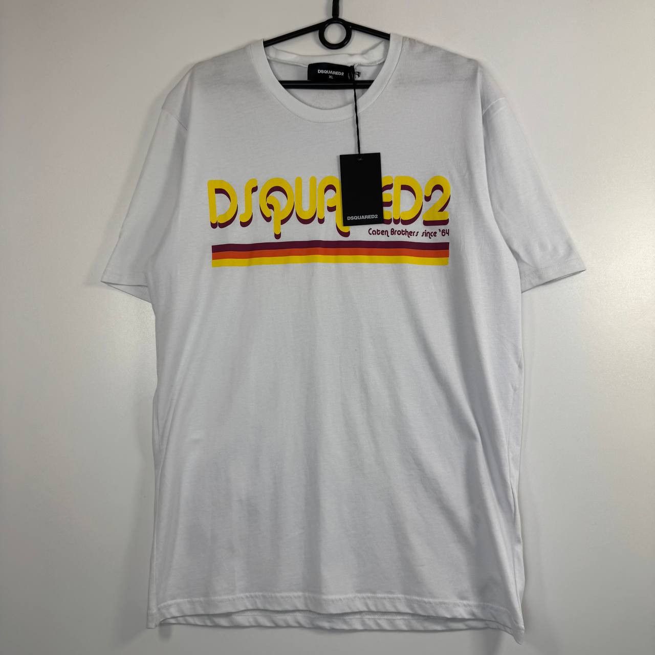 Dsquared2 Dsquared2 Logo Graphic T-Shirt White Mens Size XL Size US XL / EU 56 / 4 - 1 Thumbnail