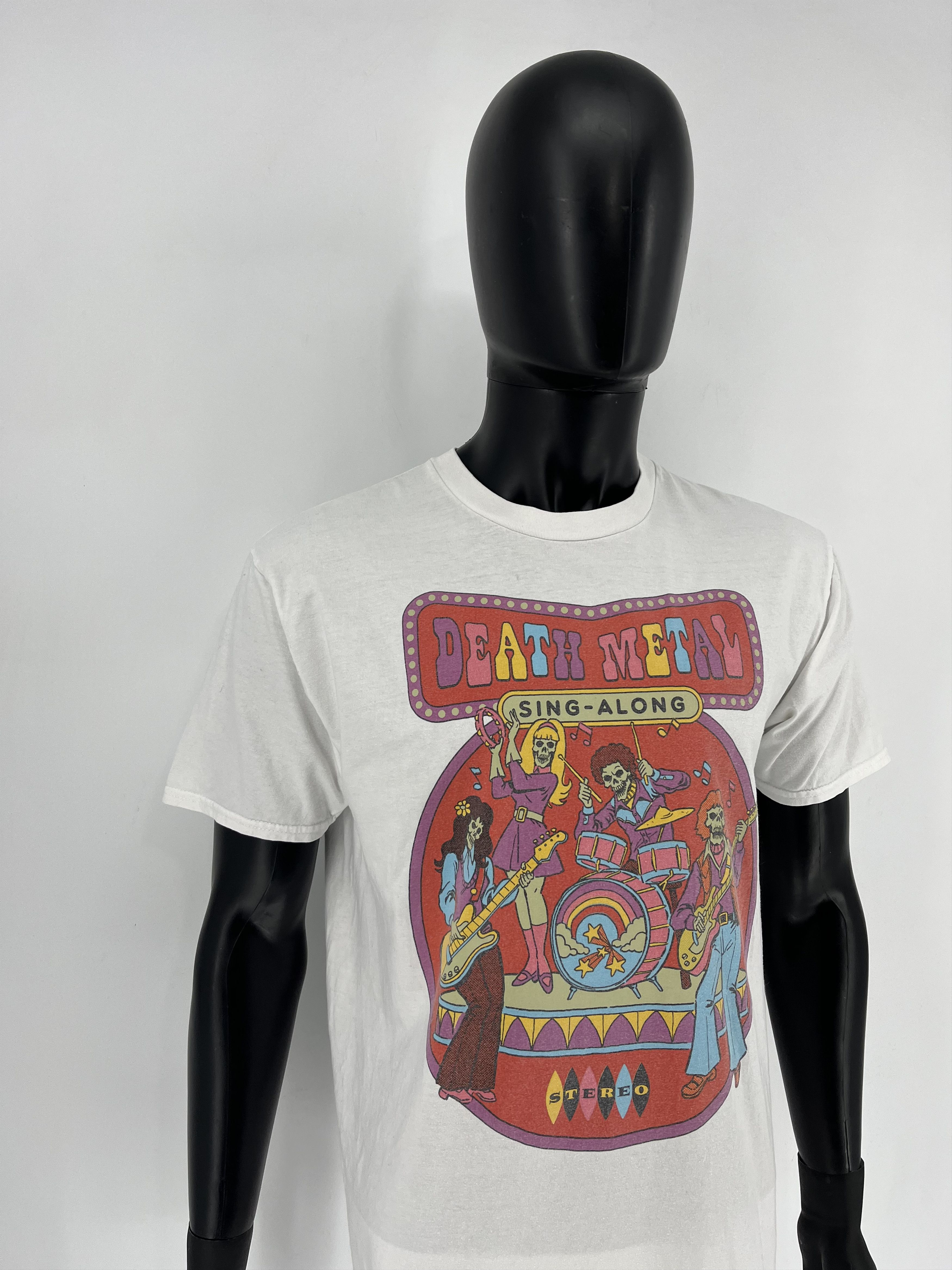Band Tees Vintage Death Metal Sing-Along Men's T-Shirt Skull Style Size US L / EU 52-54 / 3 - 3 Thumbnail