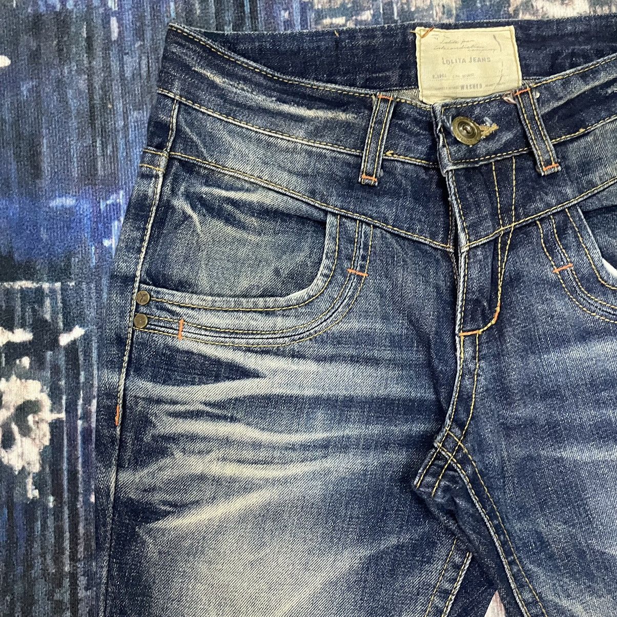 Hysteric Glamour 🇯🇵 LOLITA concert club catclaws distressed flare exotic denim Size 31" - 6 Thumbnail