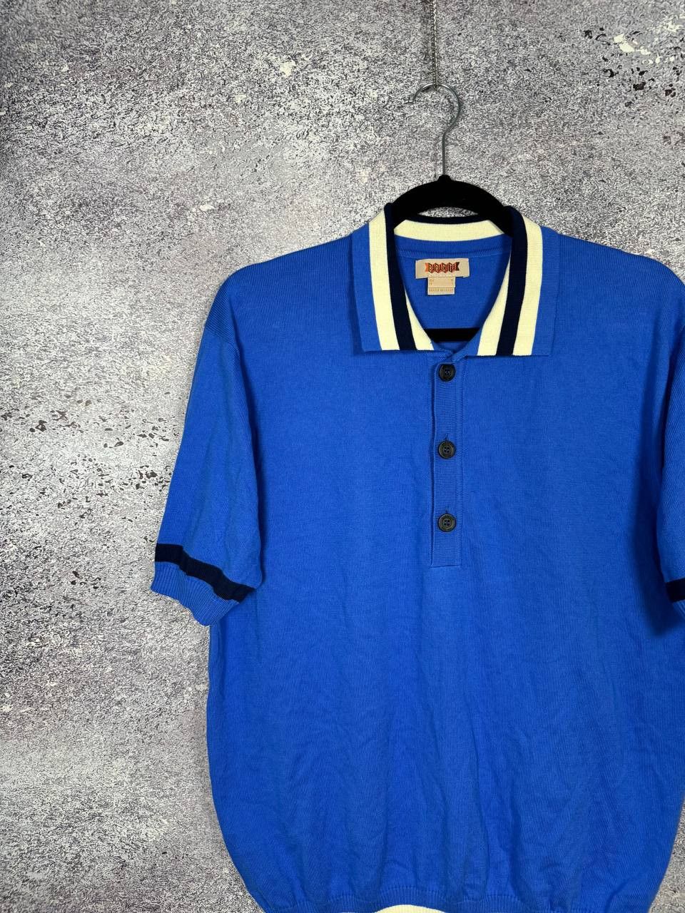 Baracuta × Vintage Vintage Baracuta Knit Polo Shirt Medium Blue Italy Size US M / EU 48-50 / 2 - 4 Thumbnail