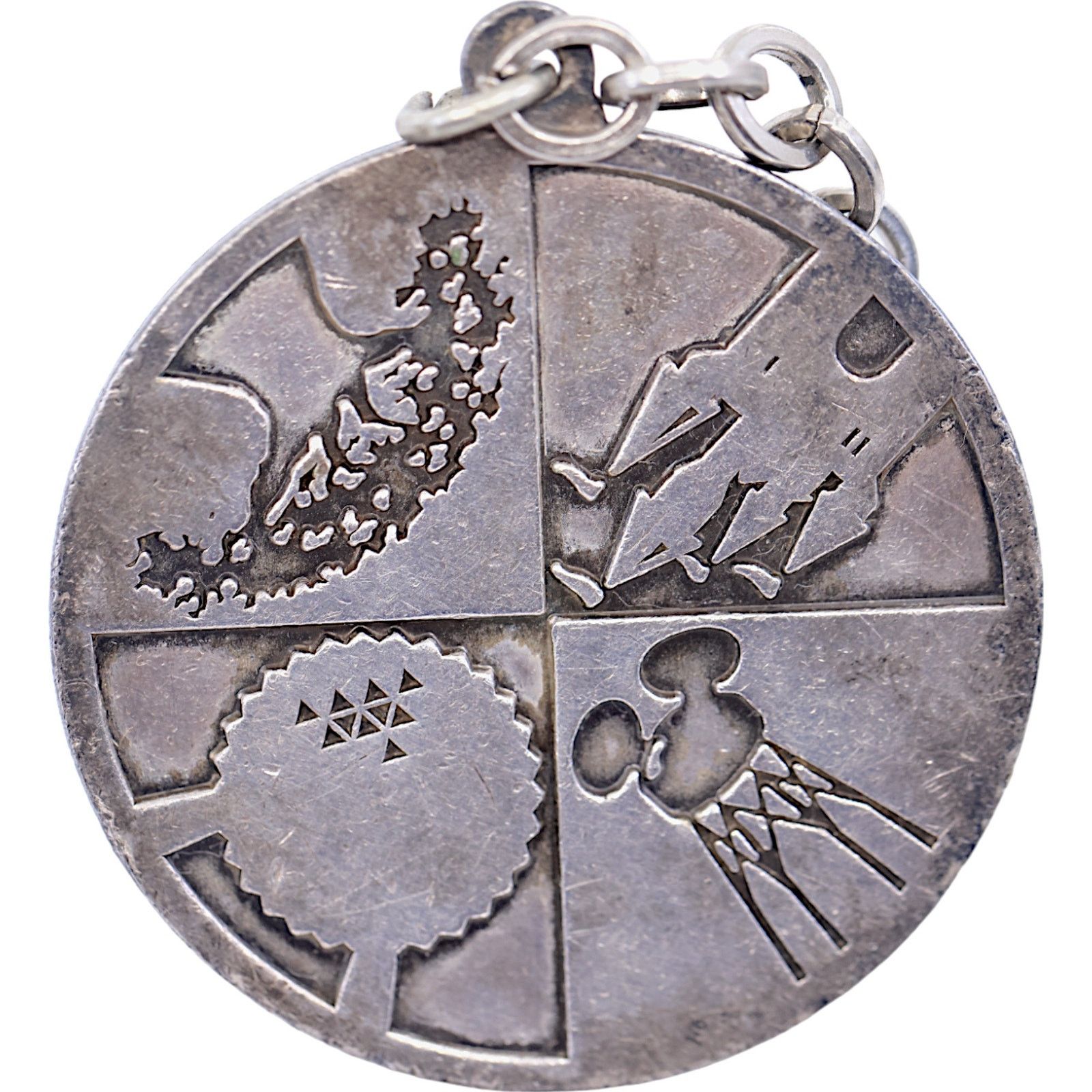 Disney × Mickey Mouse Disney 2000 Celebrate the Future Silver Keychain Pendant Size ONE SIZE - 5 Thumbnail