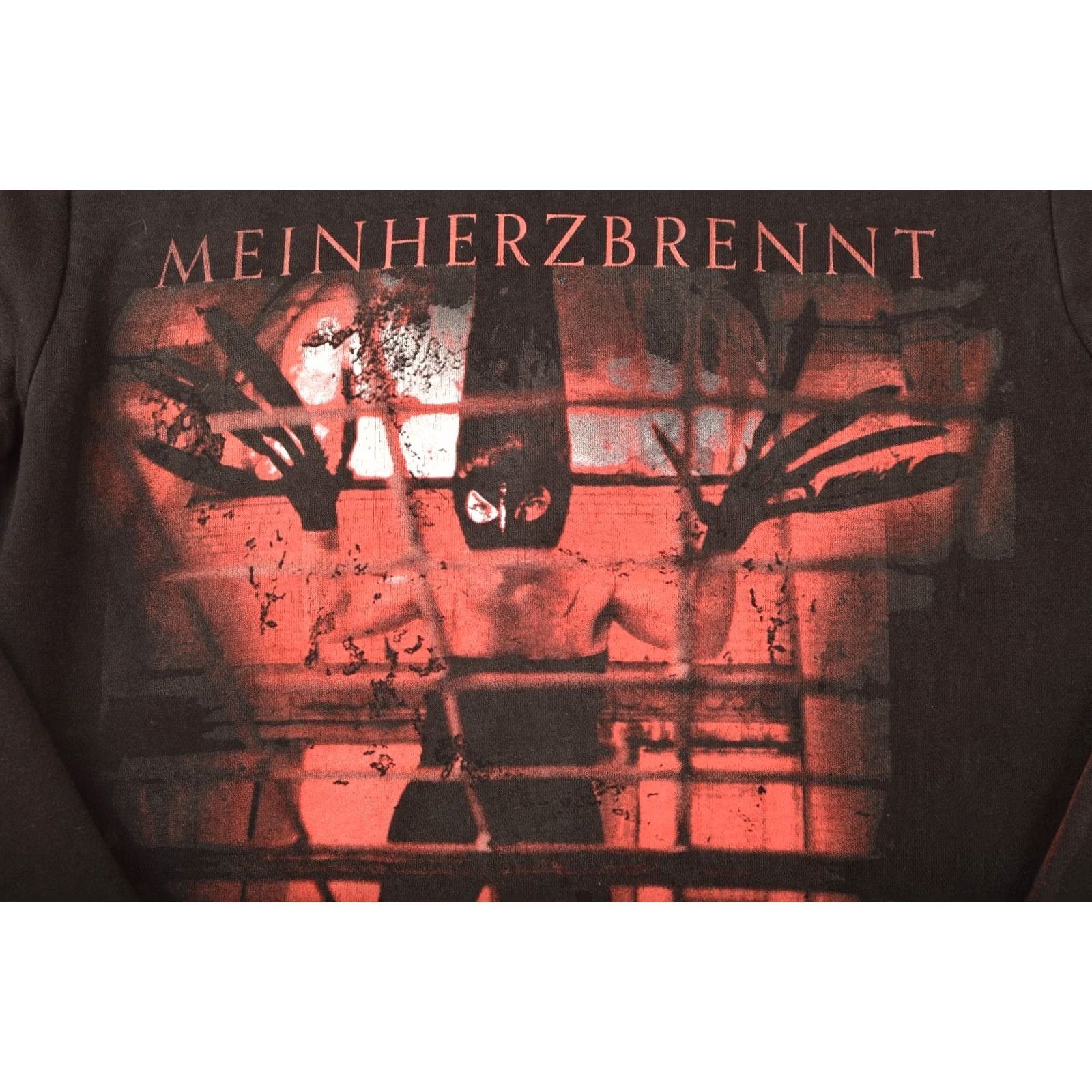 Vintage VINTAGE Rammstein Mein Herz Brennt Pullover Hoodie Hoody Size S Black Mens Size US S / EU 44-46 / 1 - 8 Thumbnail