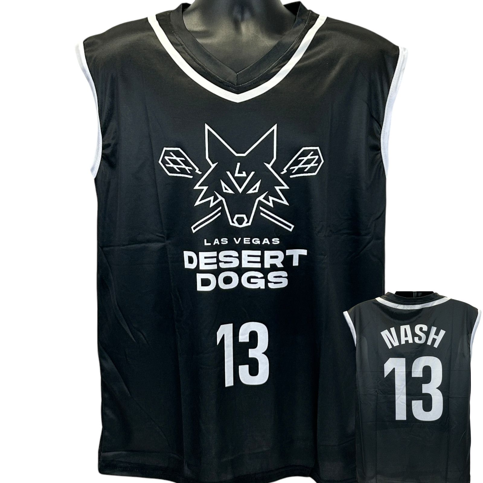 Other Las Vegas Desert Dogs Steve Nash Jersey Lacrosse NLL Black L Size US L / EU 52-54 / 3 - 1 Thumbnail