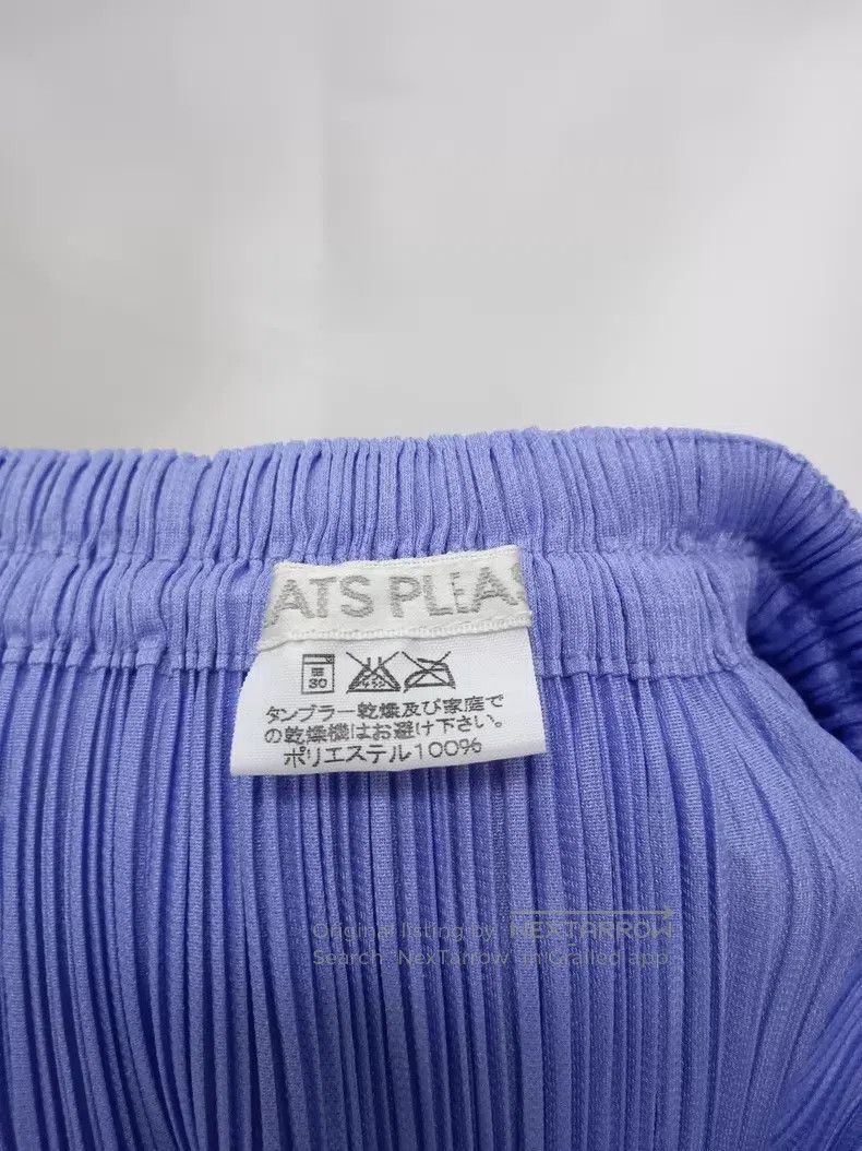 Issey Miyake Issey Miyake Blue Ruched Midi Skirt Size 42" / US 20 - 3 Thumbnail