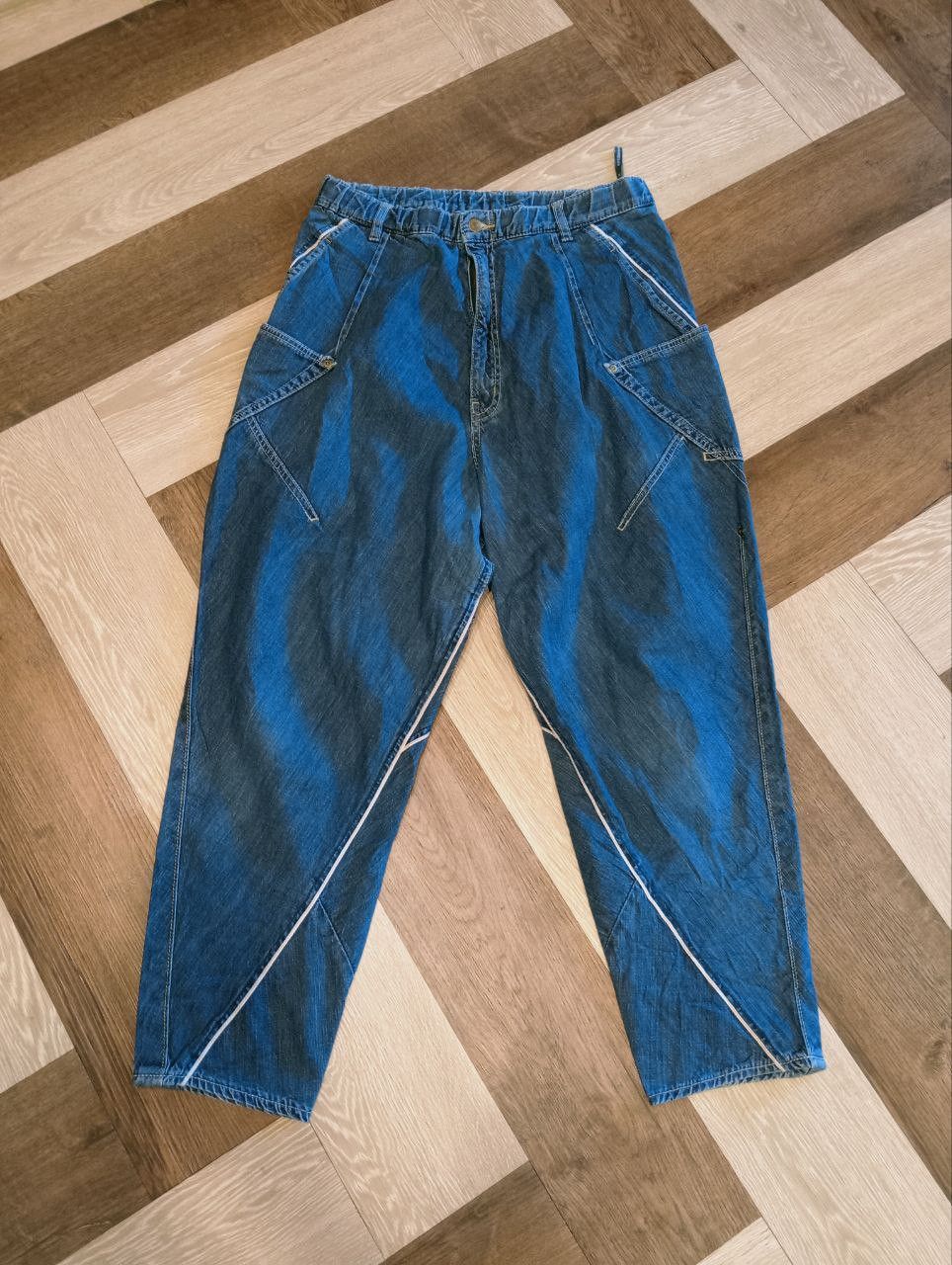 Issey Miyake VINTAGE MERCIBEAUCOUP ISSEY MIYAKE SELVEDGE BALLOON PANT Size US 32 / EU 48 - 1 Thumbnail