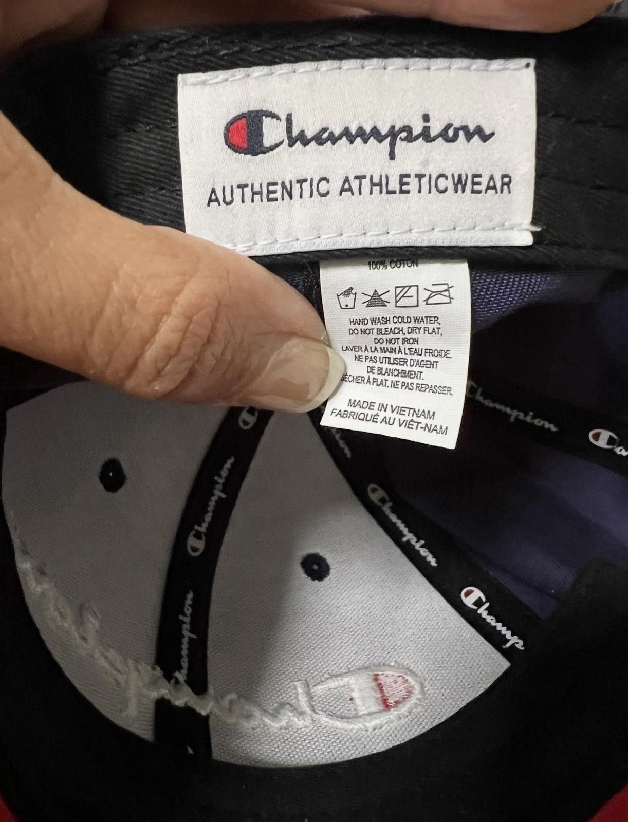 Champion Champion Hat Cap Strap Back Mens Blue Adjustable Size ONE SIZE - 5 Thumbnail