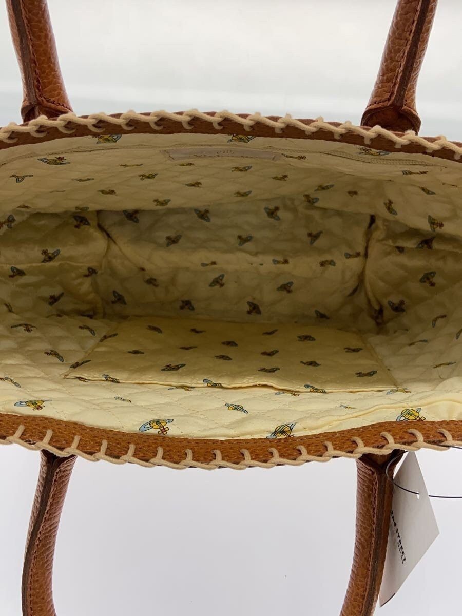 Vivienne Westwood Overlock Stitch Orb Plaid Leather Hand Bag Size ONE SIZE - 5 Thumbnail