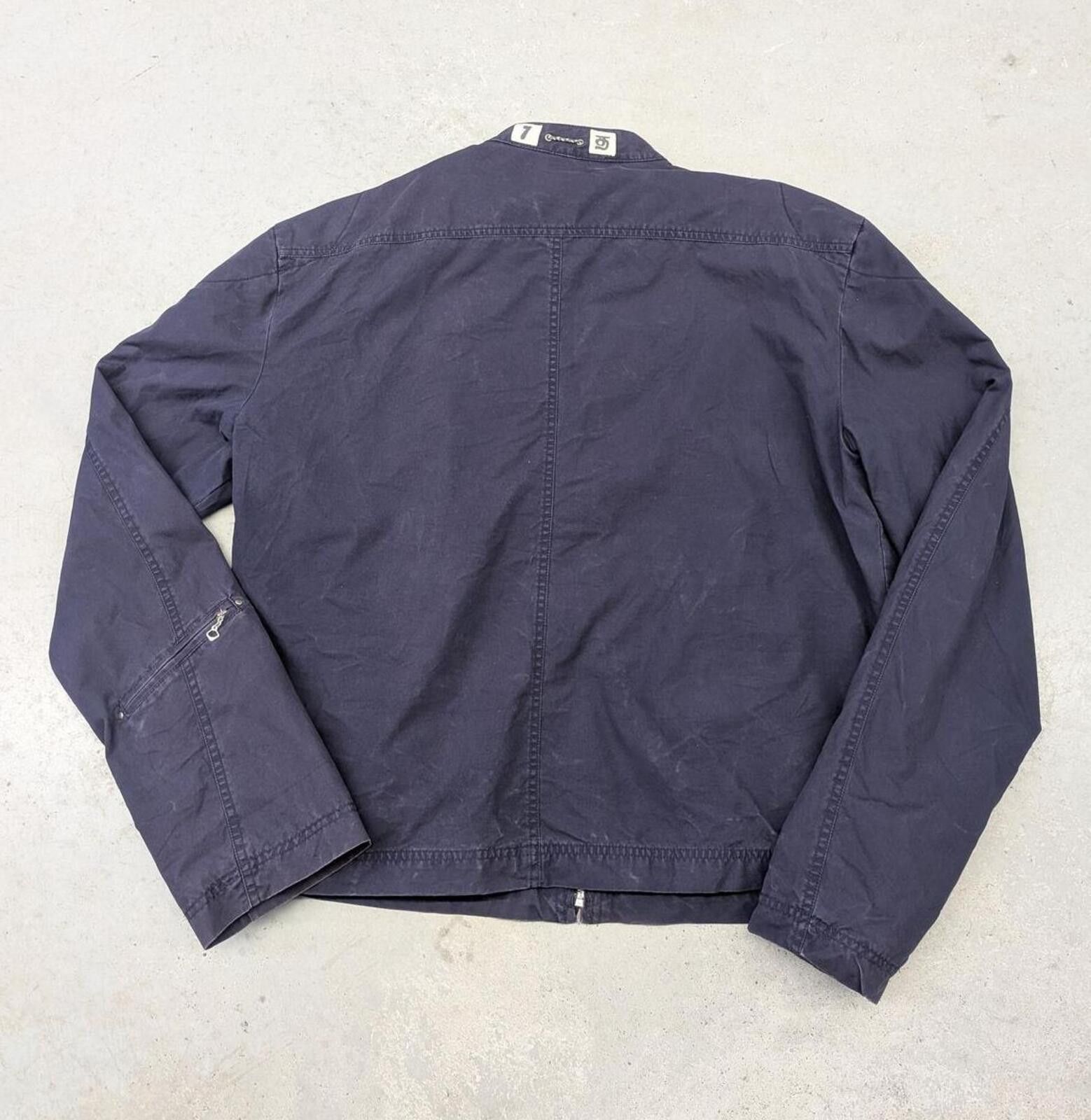 Diesel Y2K Diesel Industry Dark Navy Blue Rider Jacket Size US XXL / EU 58 / 5 - 3 Thumbnail