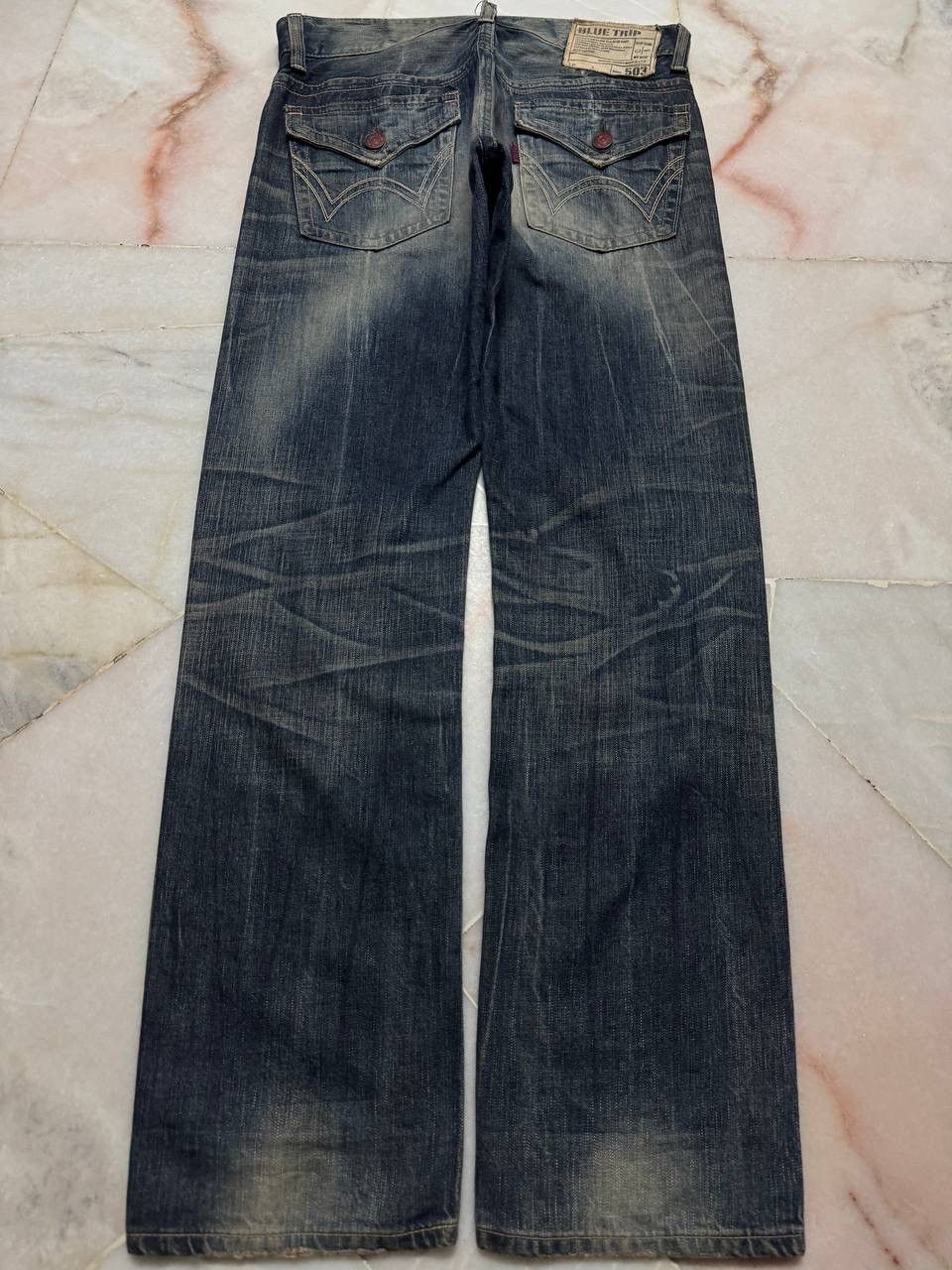 Edwin 💥Insane💥Vtg Edwin Rusty Honeycomb Sick Clawmark Nice Style Size US 31 - 13 Thumbnail
