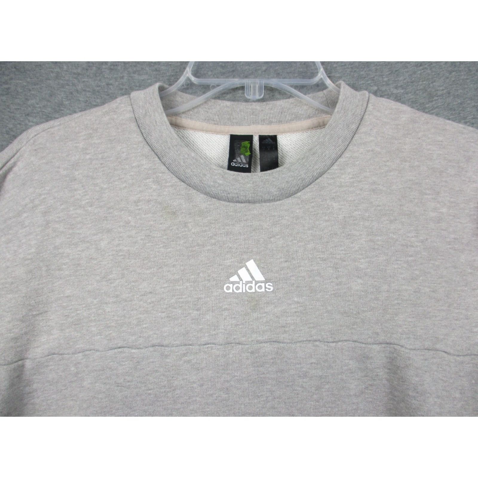Adidas Adidas Sweatshirt Mens Medium Gray Trefoil Logo Crewneck Size US M / EU 48-50 / 2 - 2 Thumbnail