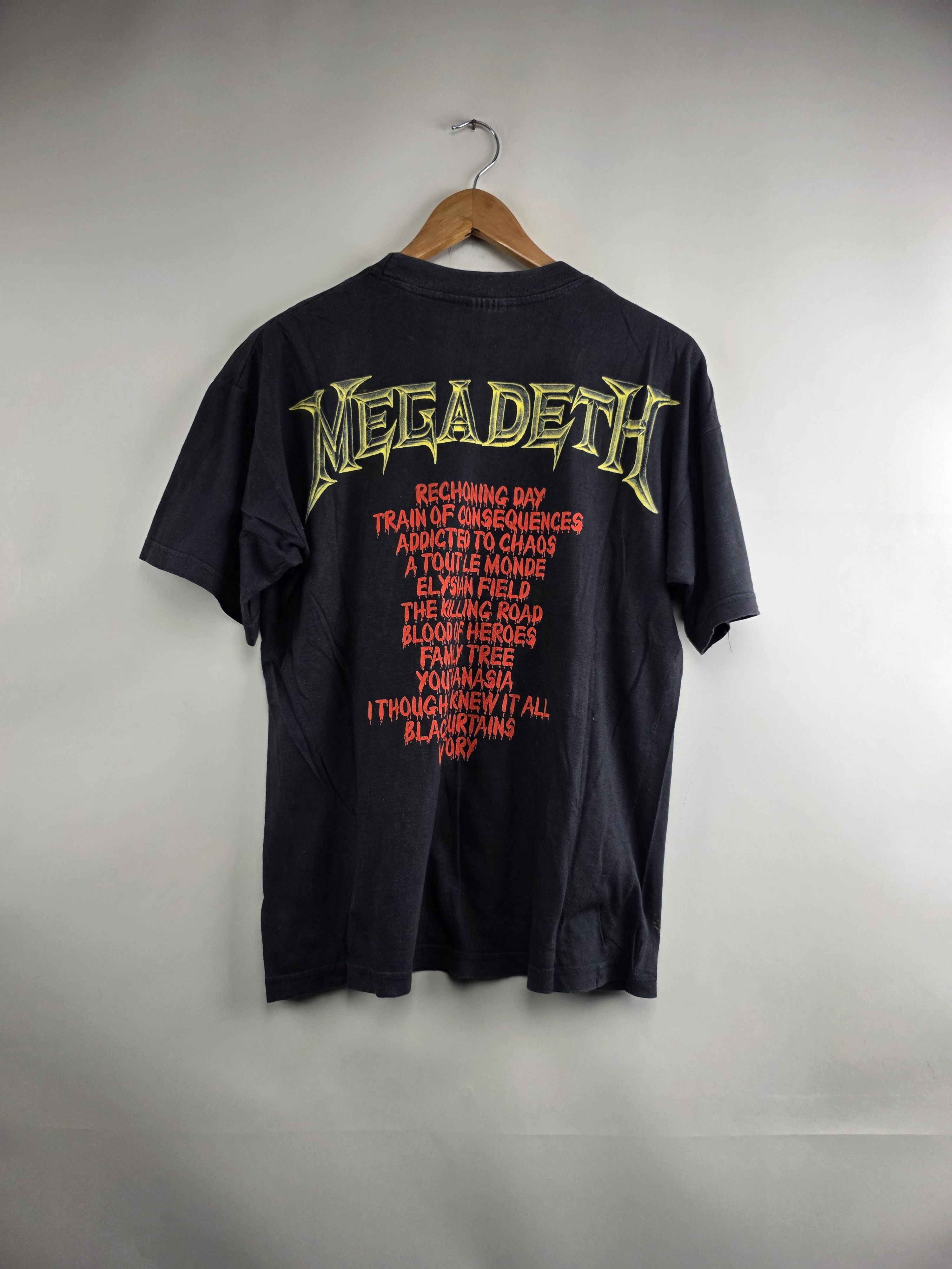 Band Tees × Megadeth × Vintage 90s Megadeth Youthanasia M 20.5" 26" Size US M / EU 48-50 / 2 - 4 Thumbnail