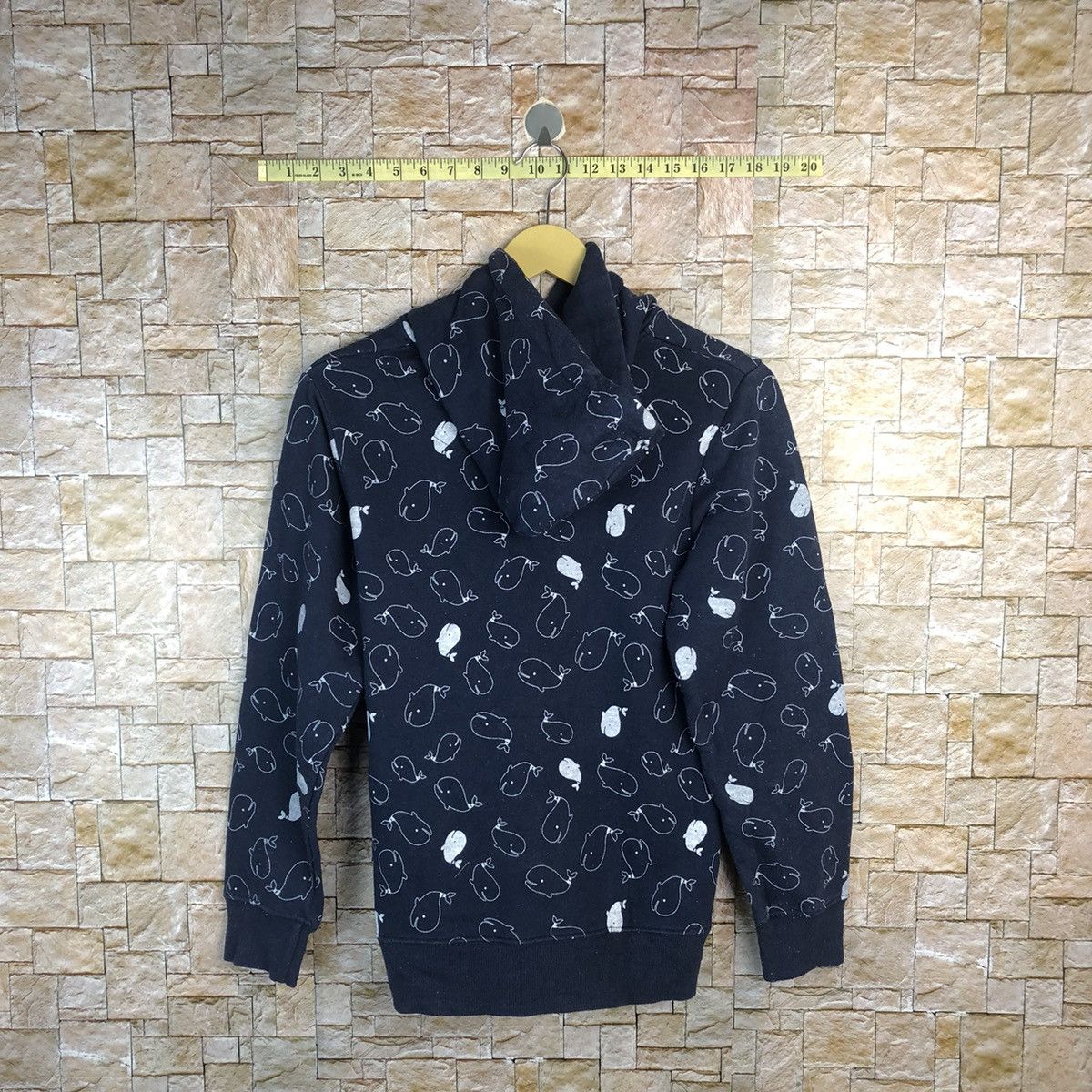 Japanese Brand Fat Animals wheel fullprint Dark Blue Hoodie #A474 Size US S / EU 44-46 / 1 - 14 Thumbnail