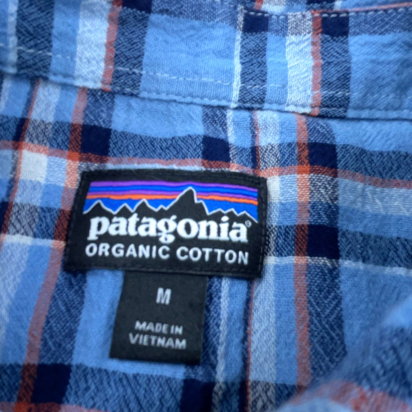 Patagonia Patagonia Shirt Men Medium Blue Button Up Organic Cotton Flannel Lightweight Plaid Regular Long Sleeve Blue Size US M / EU 48-50 / 2 - 3 Thumbnail