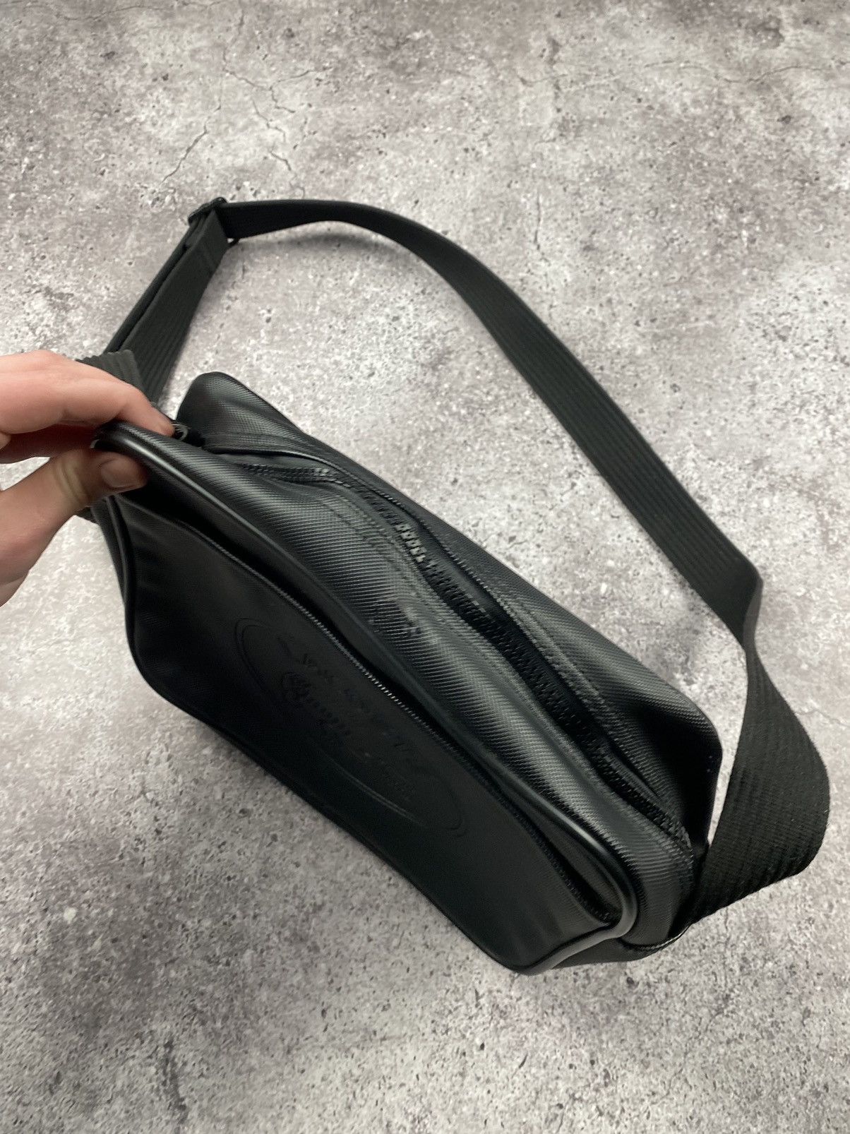 Lacoste Vintage Lacoste big logo Messenger Bag supreme style rareY2k Size ONE SIZE - 7 Thumbnail