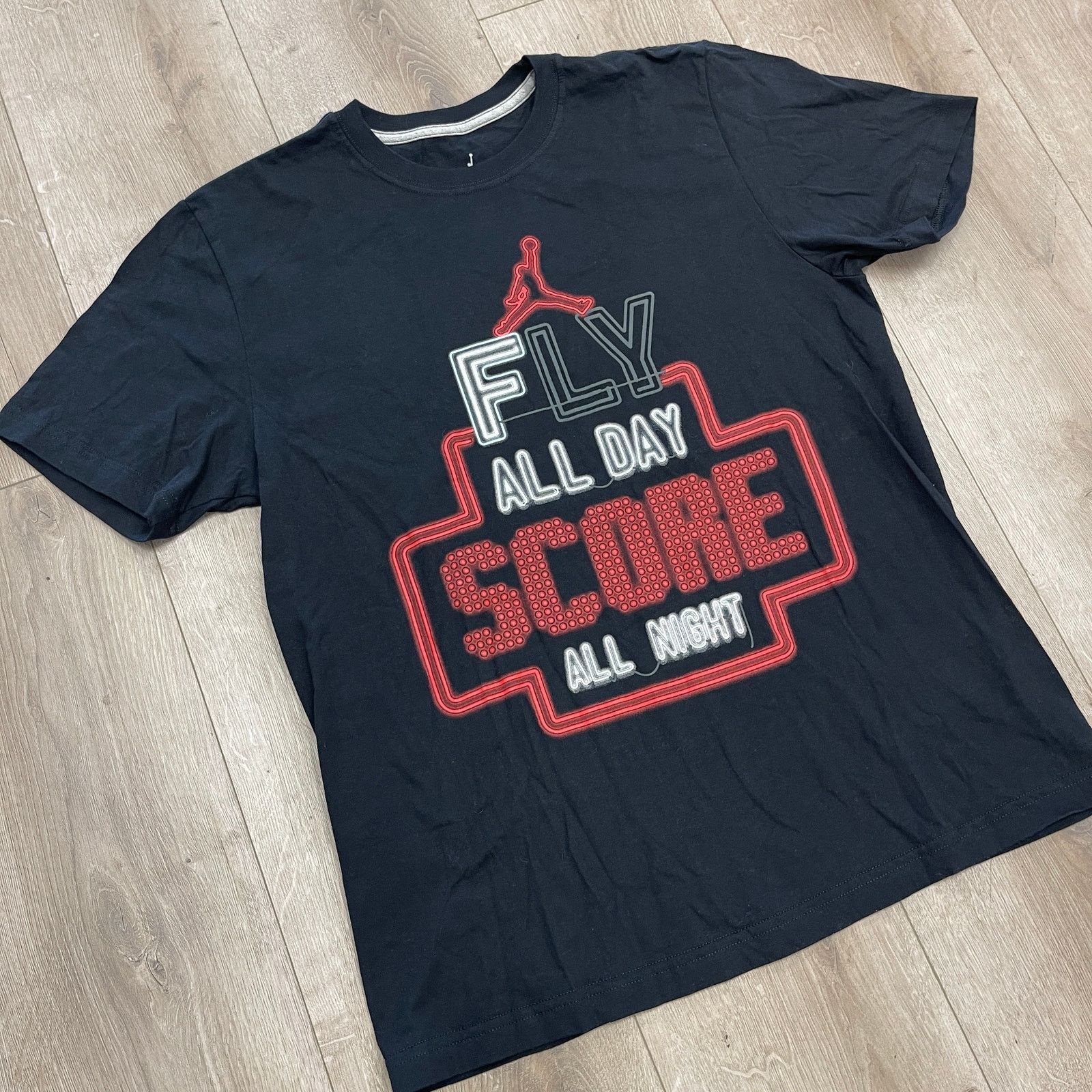 Nike Nike Michael Air Jordan Fly All Day Score All Night Tee L Size US L / EU 52-54 / 3 - 4 Thumbnail