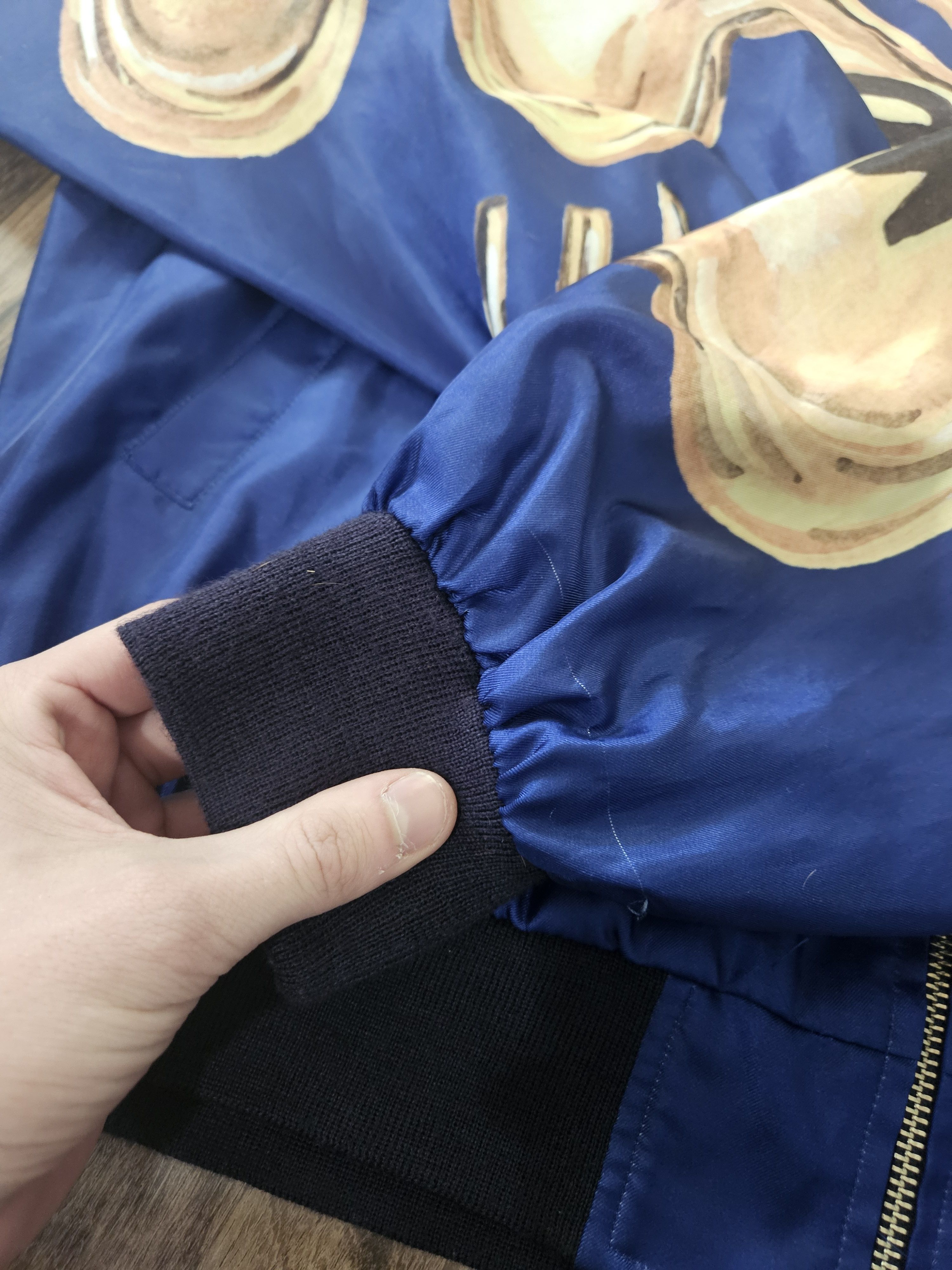 Human Made Blue & Gold Four Leaf Clover Hearts Bomber Jacket Size US M / EU 48-50 / 2 - 8 Thumbnail