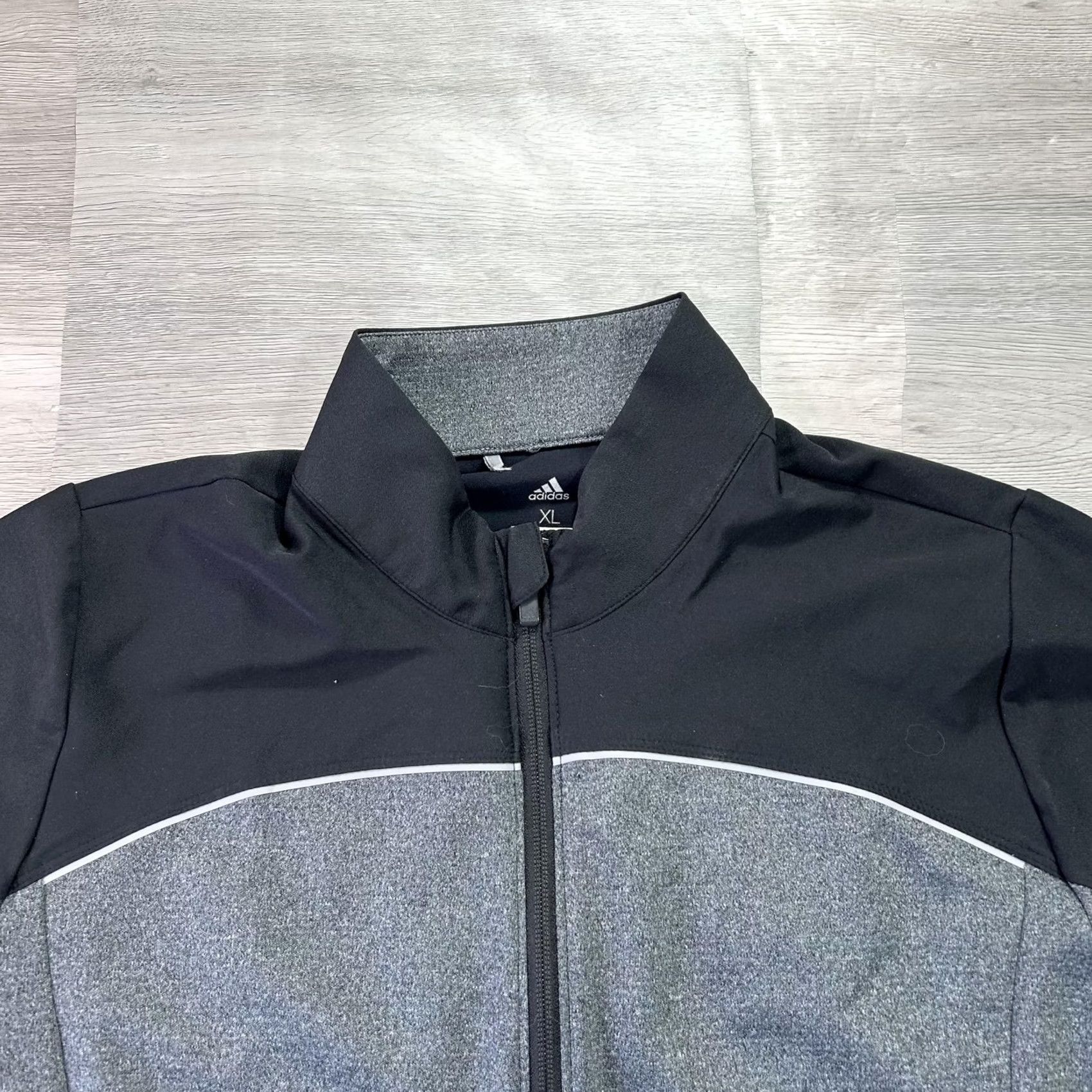 Adidas Adidas Golf Track Jacket Womens XL Gray Black Full Zip Athletic CW6742 Size XL / US 12-14 / IT 48-50 - 4 Thumbnail