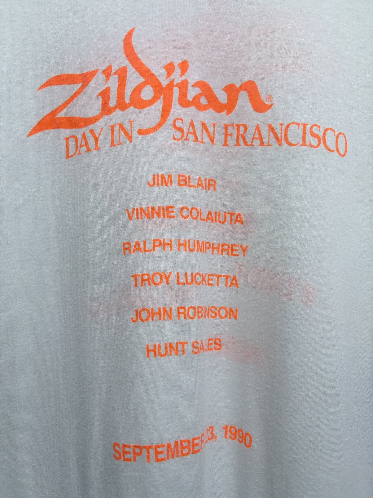 Band Tees Vintage 90's Avedis Zildjian - Day in San Francisco T-Shirt Size US M / EU 48-50 / 2 - 5 Thumbnail