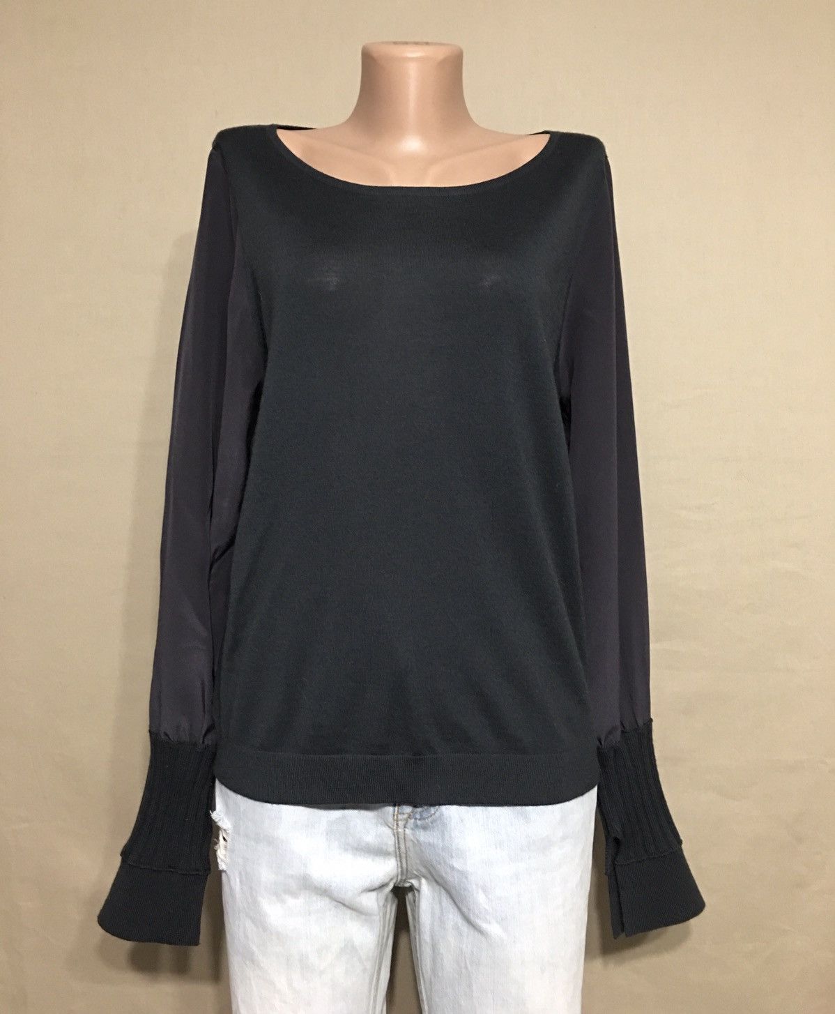 DOROTHEE SCHUMACHER Dorothee Schumacher Wool Silk Scoop Neck Sweater Size 3 / M Size M / US 6-8 / IT 42-44 - 1 Thumbnail